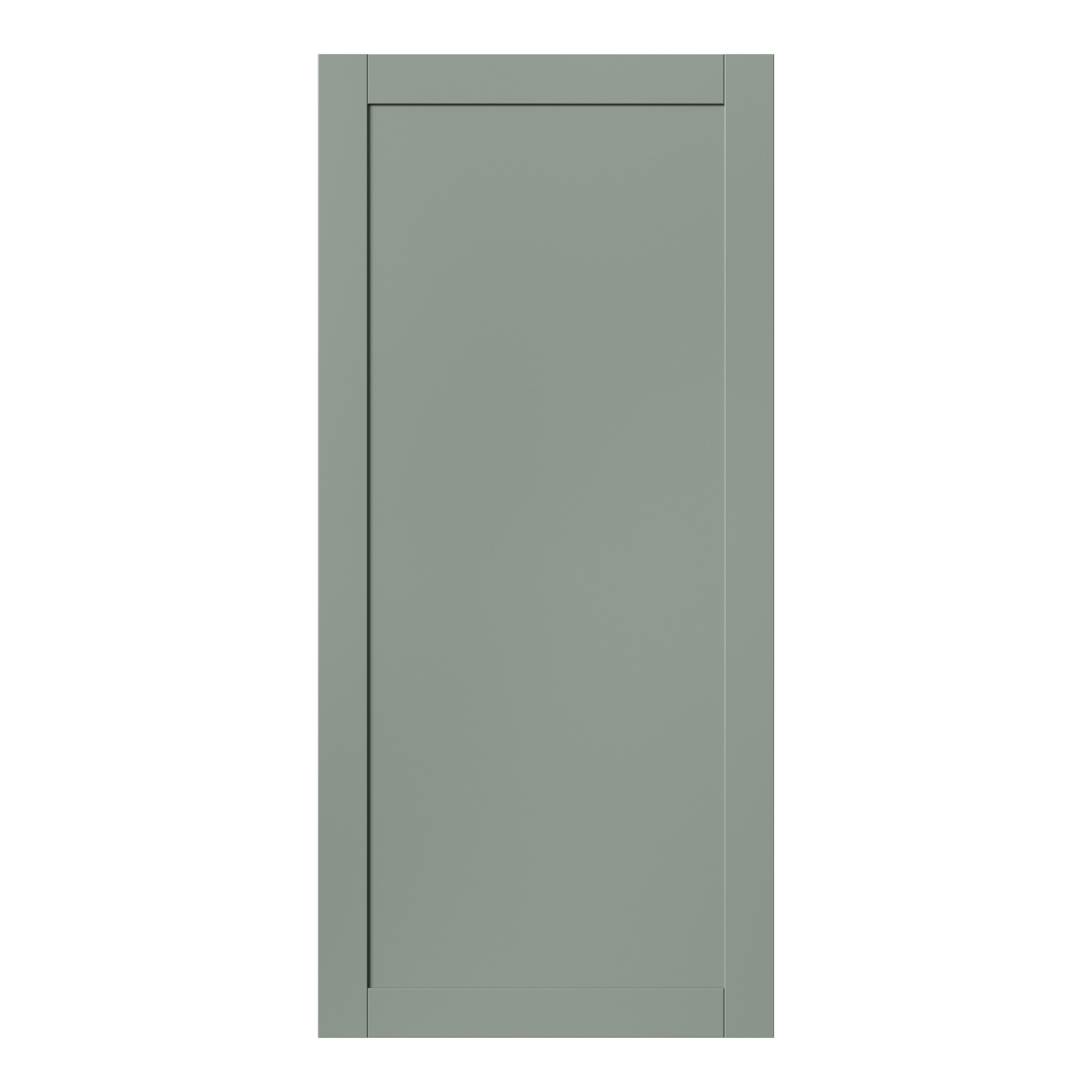 GoodHome Ashmead Matt reed green Shaker Larder Cabinet door (W)600mm (H)1287mm (T)16mm