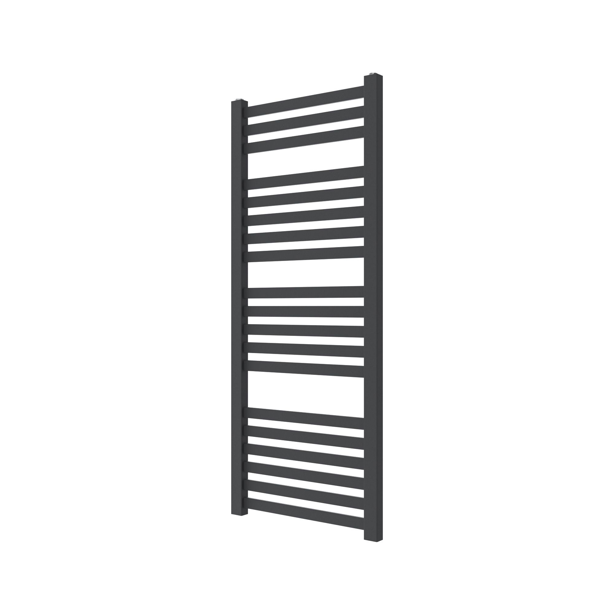 GoodHome Aspley, Anthracite Vertical Flat Towel radiator (W)480mm x (H)1150mm