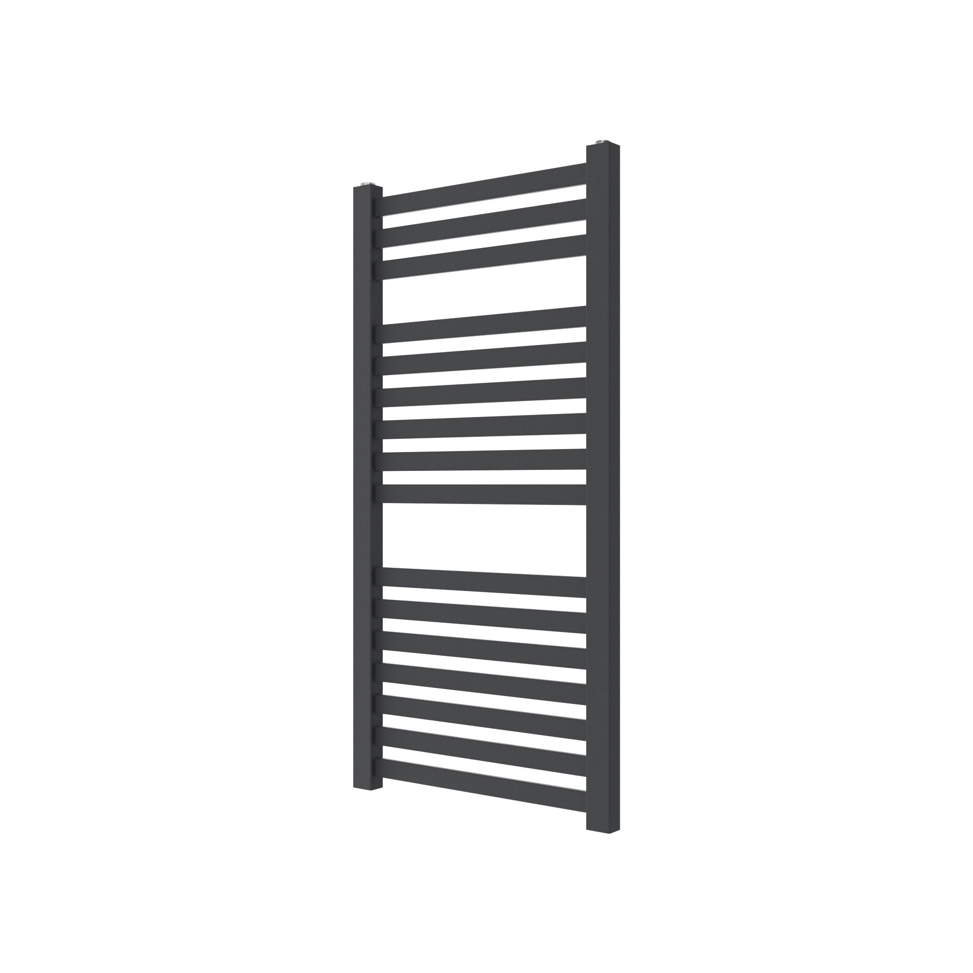GoodHome Aspley, Anthracite Vertical Flat Towel radiator (W)480mm x (H)950mm