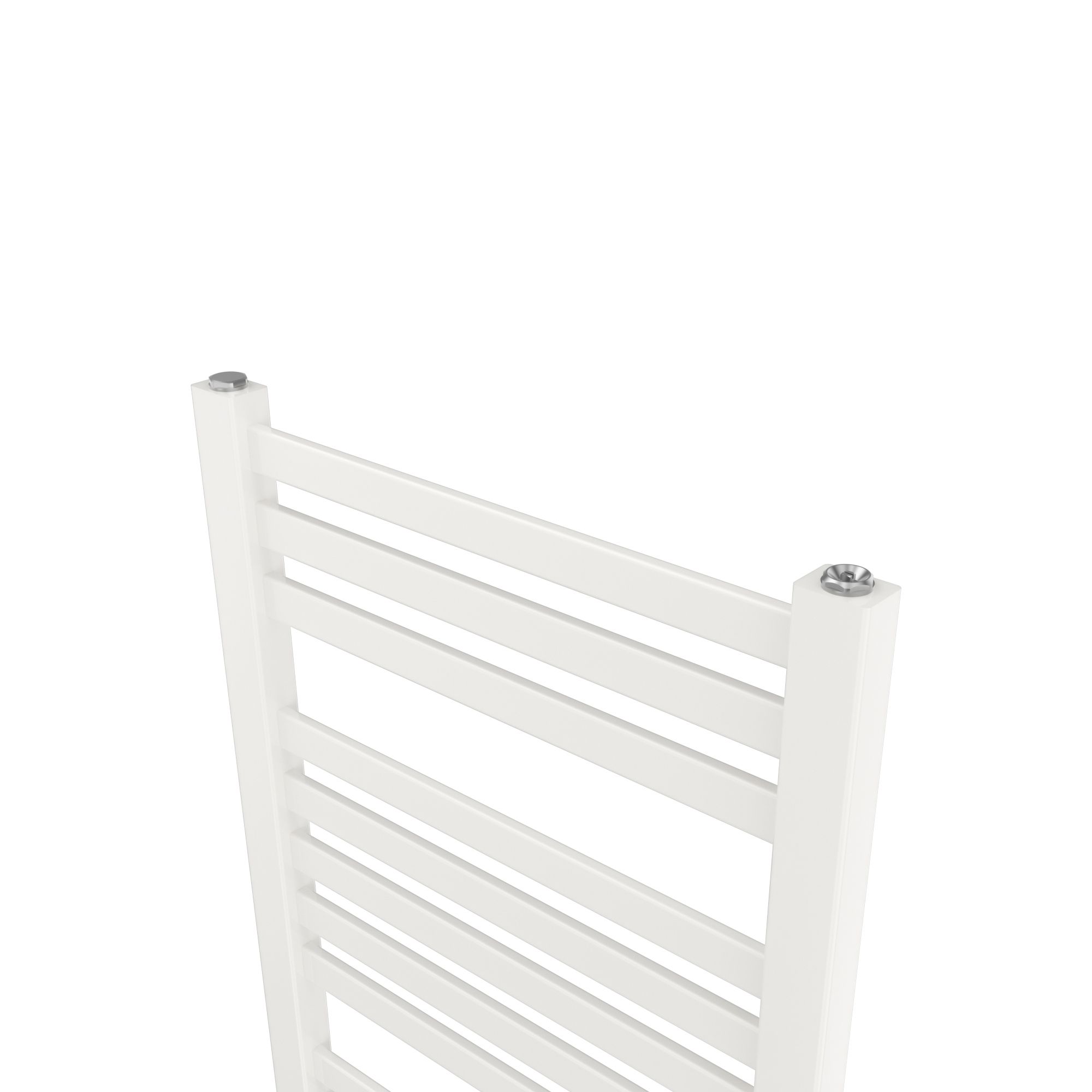 GoodHome Aspley, White Vertical Flat Towel radiator (W)480mm x (H)1150mm