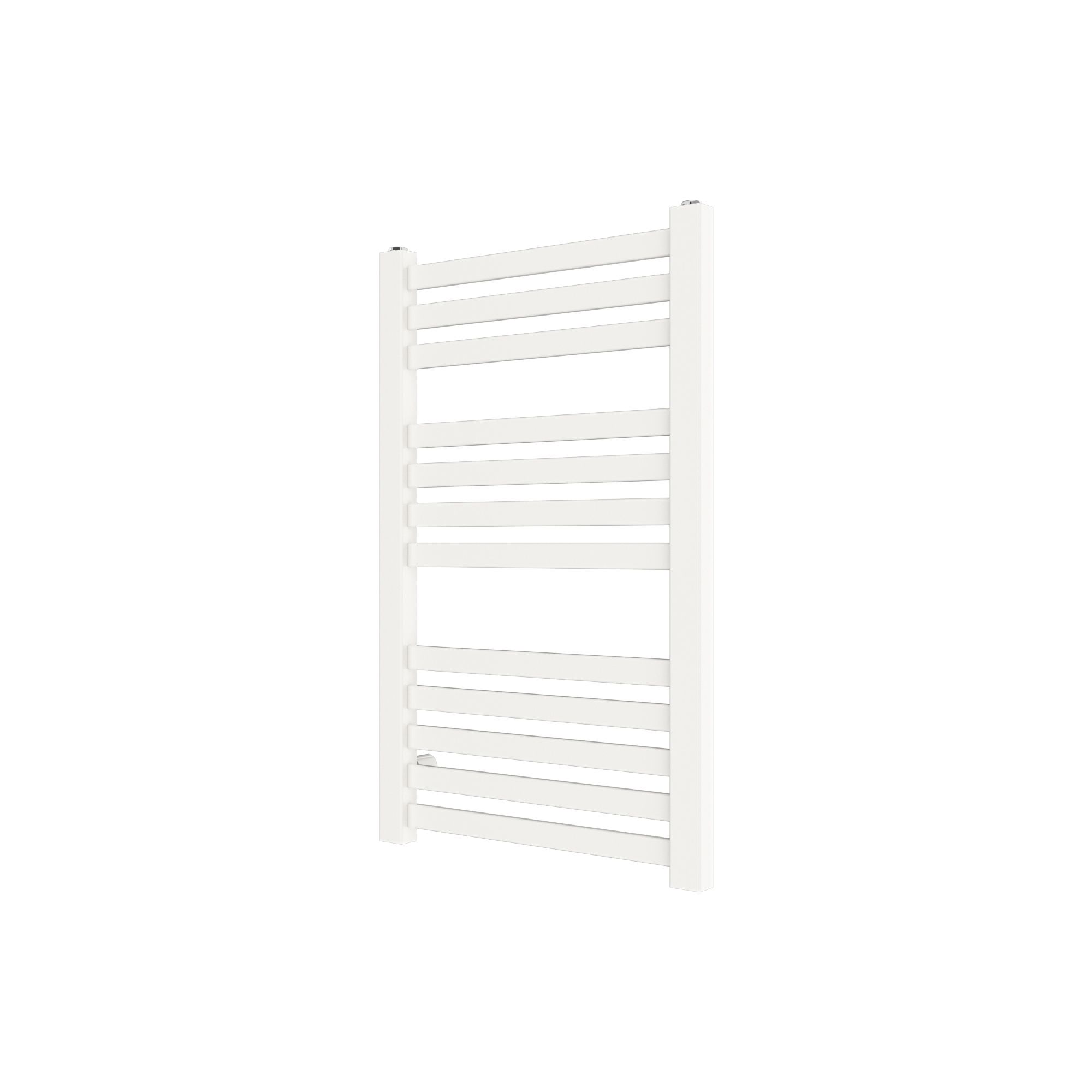 GoodHome Aspley, White Vertical Flat Towel radiator (W)480mm x (H)750mm