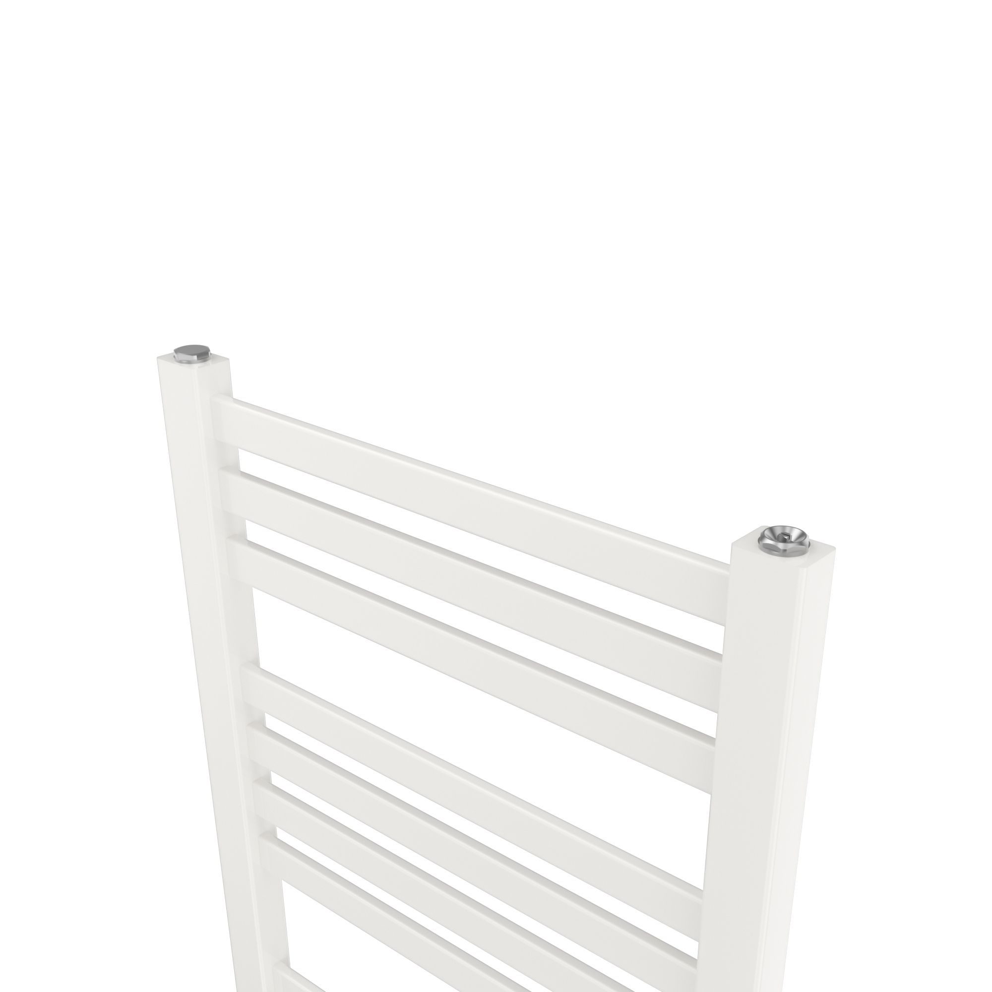 GoodHome Aspley, White Vertical Flat Towel radiator (W)480mm x (H)750mm