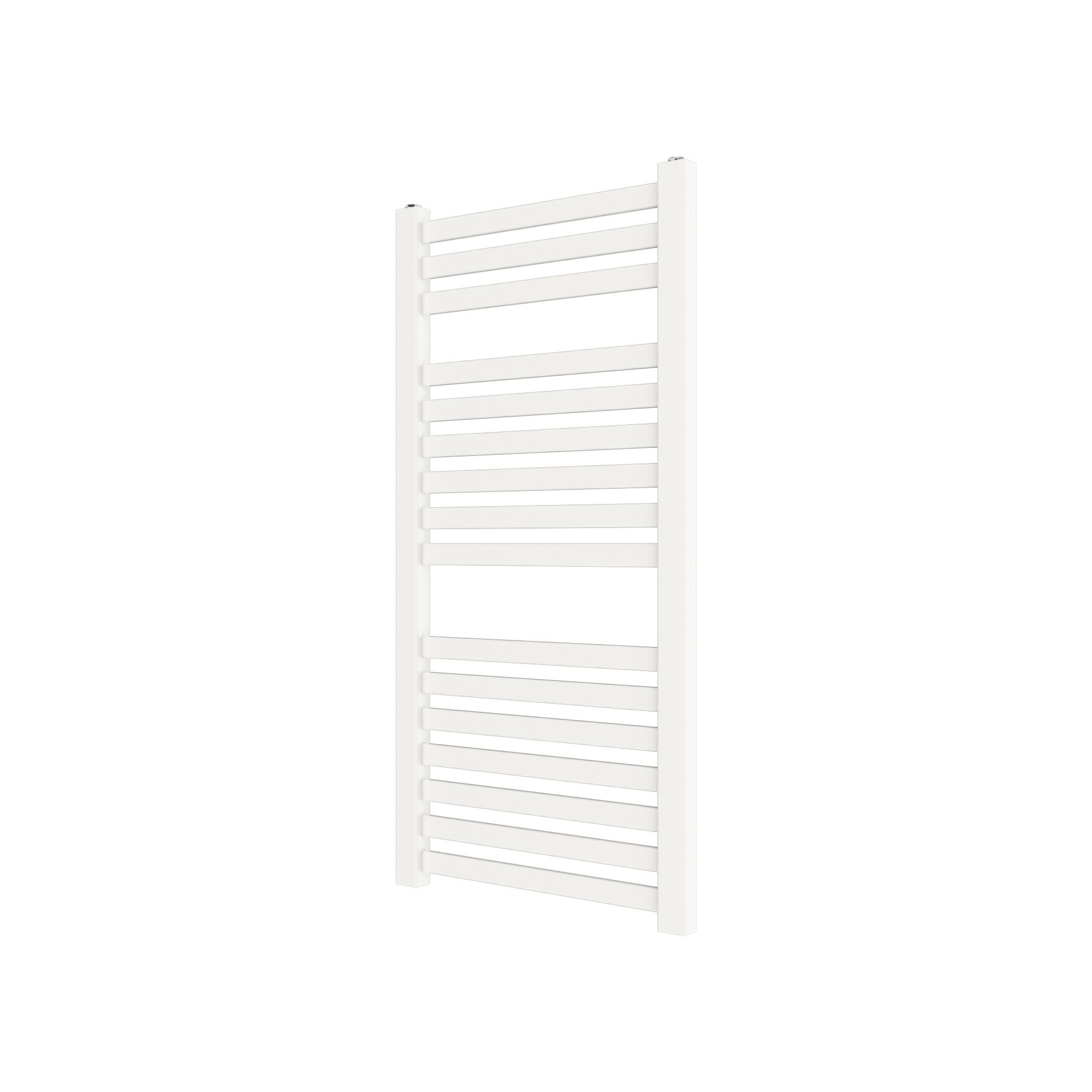 GoodHome Aspley, White Vertical Flat Towel radiator (W)480mm x (H)950mm