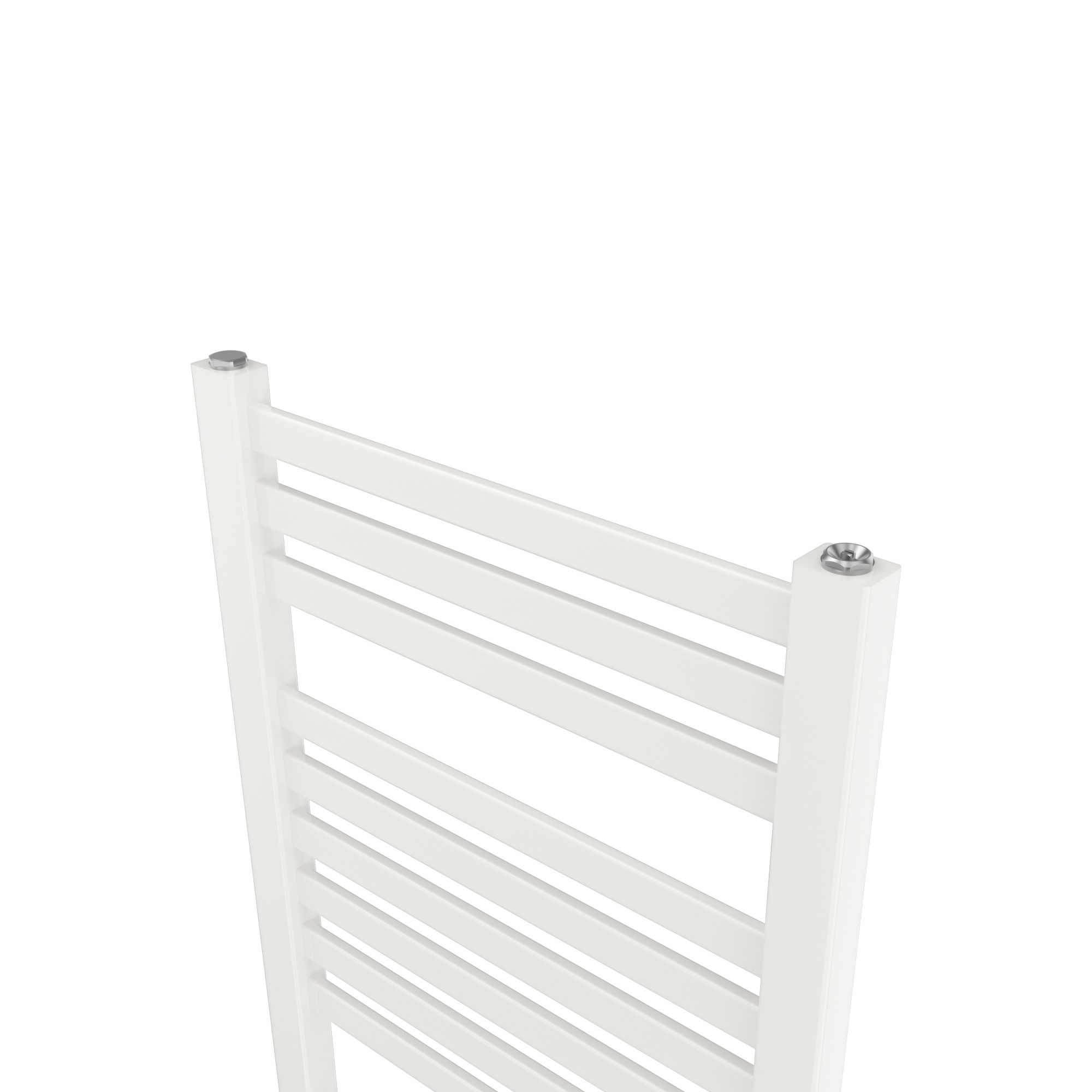 GoodHome Aspley, White Vertical Flat Towel radiator (W)480mm x (H)950mm