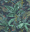GoodHome Astilbe Navy Botanical Embossed Wallpaper