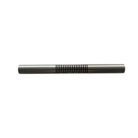 GoodHome Athens Brushed Grey Nickel effect Metal Screw Round Bay bend, (L)220mm (Dia)19mm