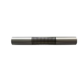GoodHome Athens Brushed Grey Nickel effect Metal Screw Round Bay bend, (L)220mm (Dia)28mm