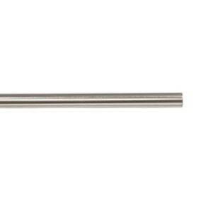 GoodHome Athens Satin Nickel Brushed nickel effect Curtain pole, (L)2m (Dia)19mm