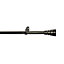 GoodHome Athens Satin Nickel effect Extendable Cone Single curtain pole set Set, (L)1200mm-2100mm (Dia)19mm