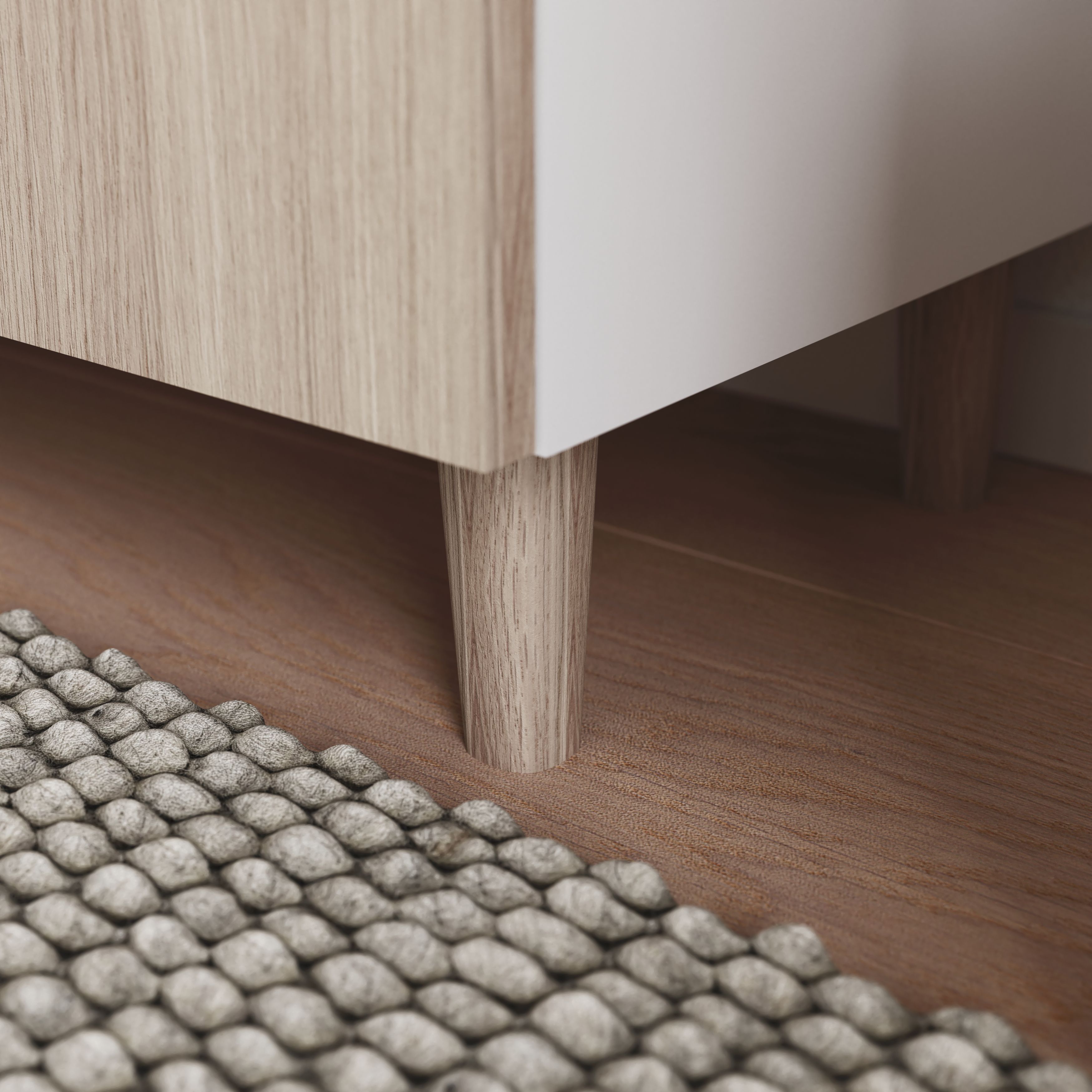 GoodHome Atomia Cabinet feet 110mm, Pack of 2