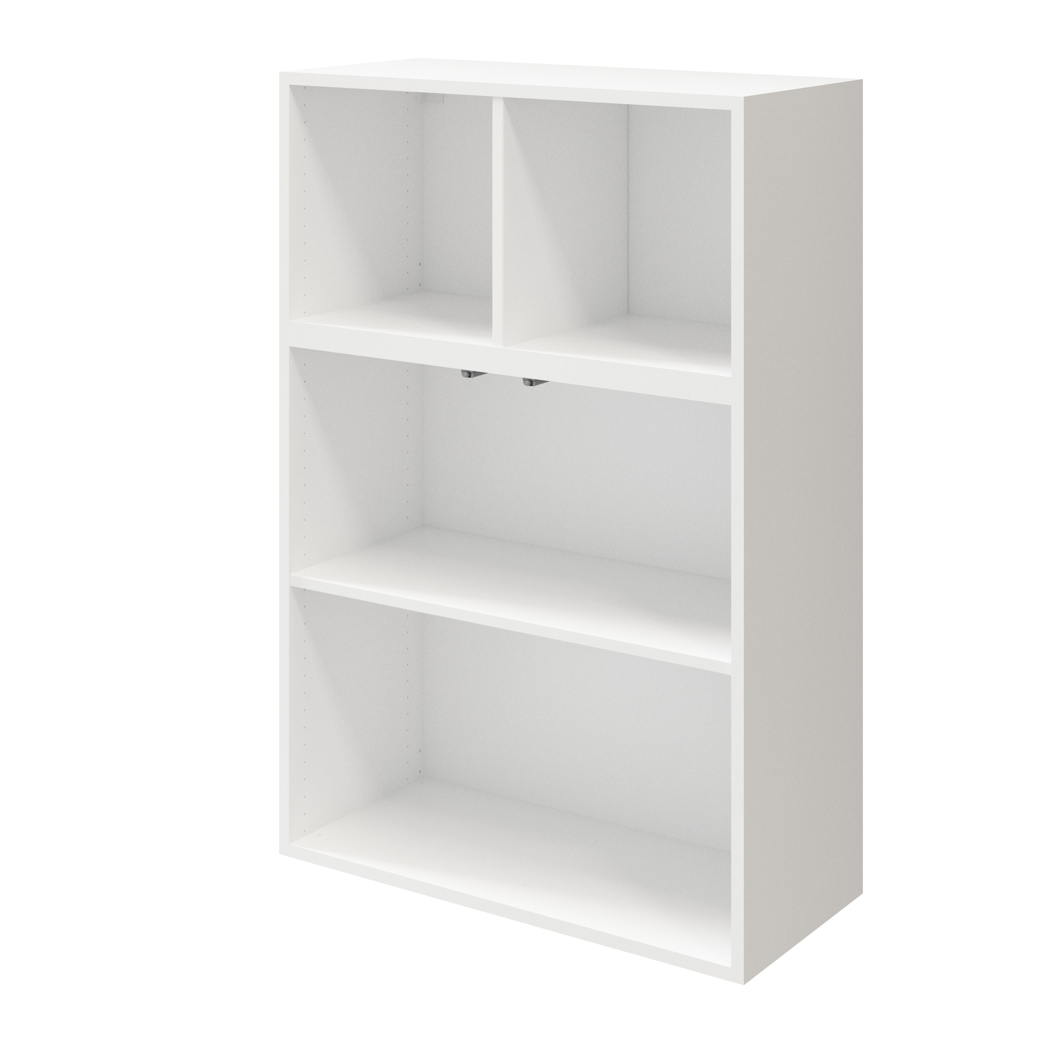 GoodHome Atomia Freestanding Anthracite Door, White Office & living storage (H)1125mm (W)750mm (D)370mm