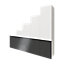 GoodHome Atomia Freestanding Anthracite & white Bedroom storage unit (H)2250mm (W)2500mm (D)580mm