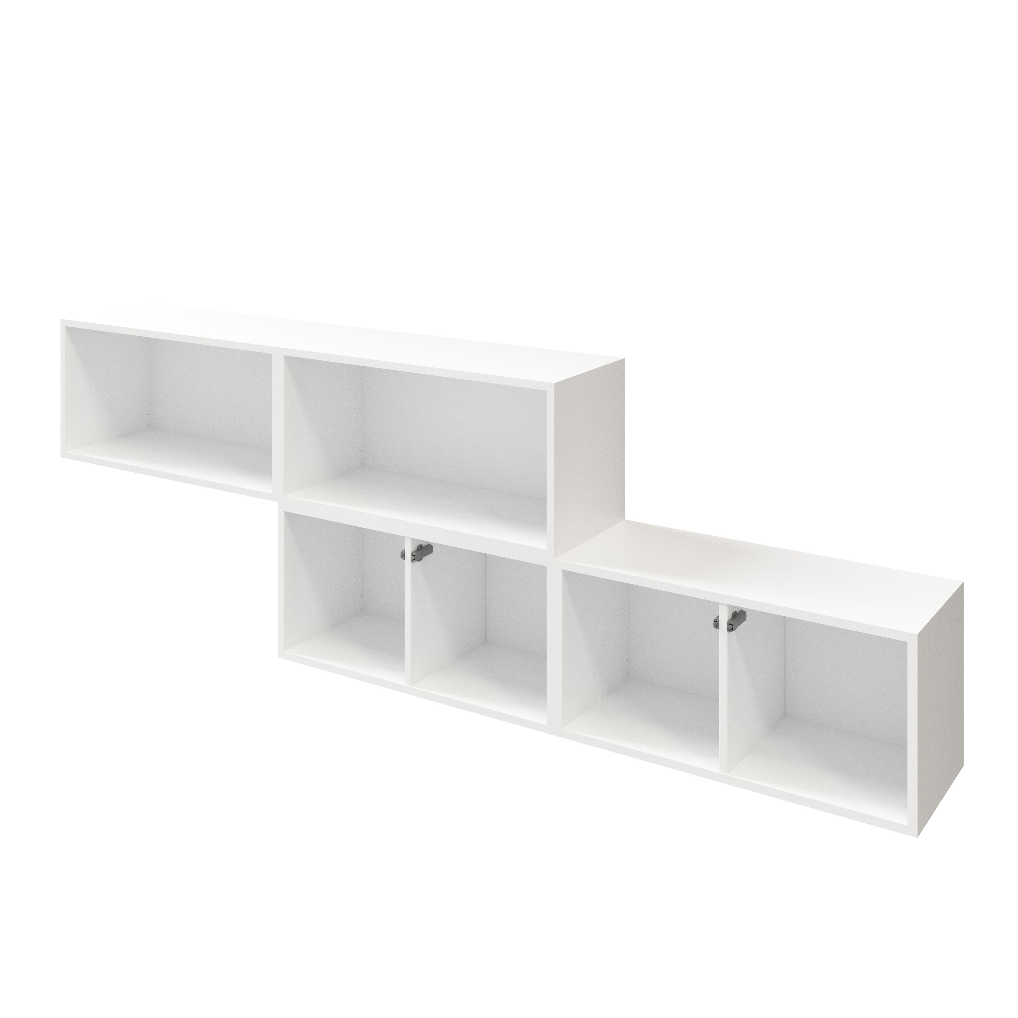 GoodHome Atomia Freestanding Anthracite & white Medium Wall storage kit (H)750mm