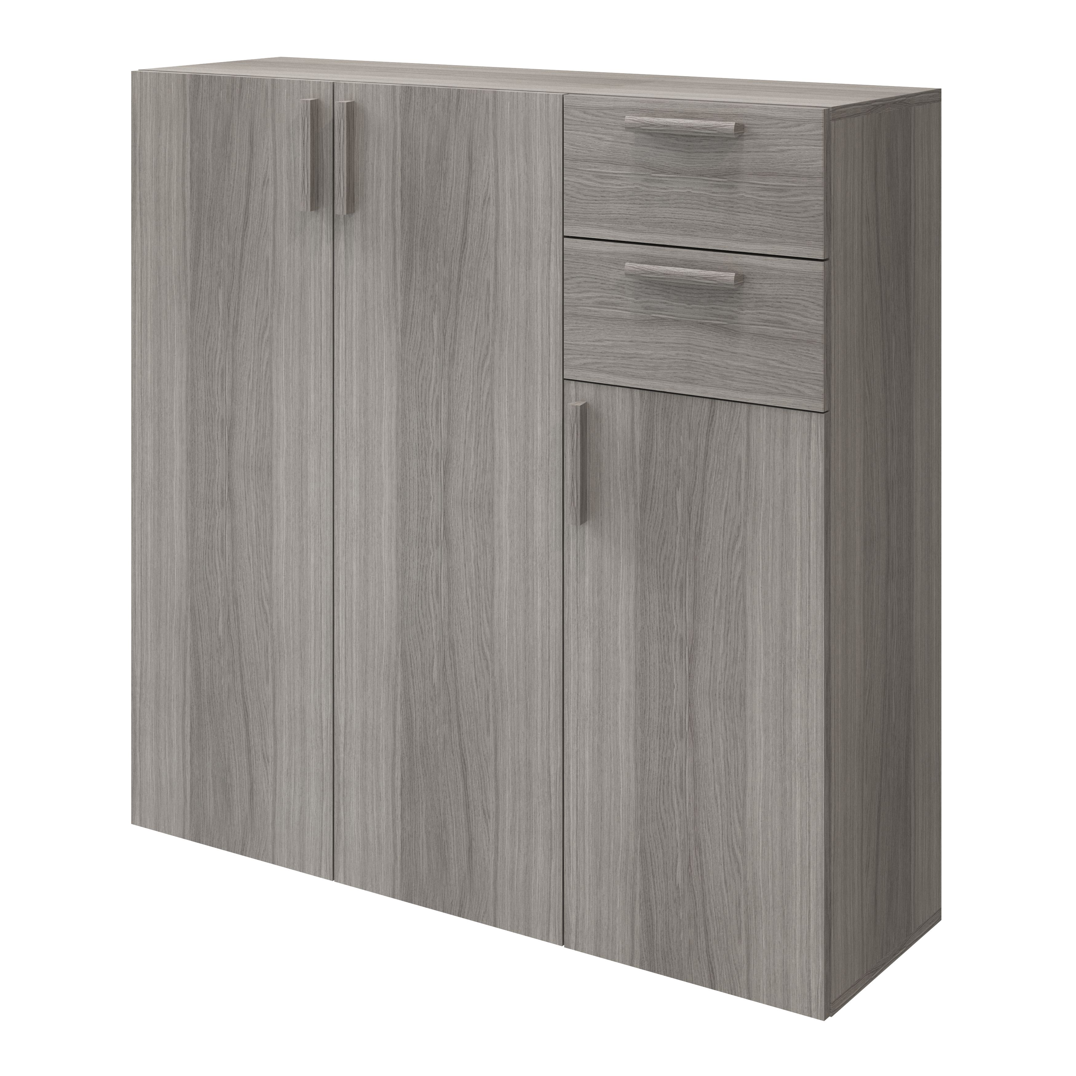 GoodHome Atomia Freestanding Grey oak effect Medium Hallway storage unit kit (H)1125mm