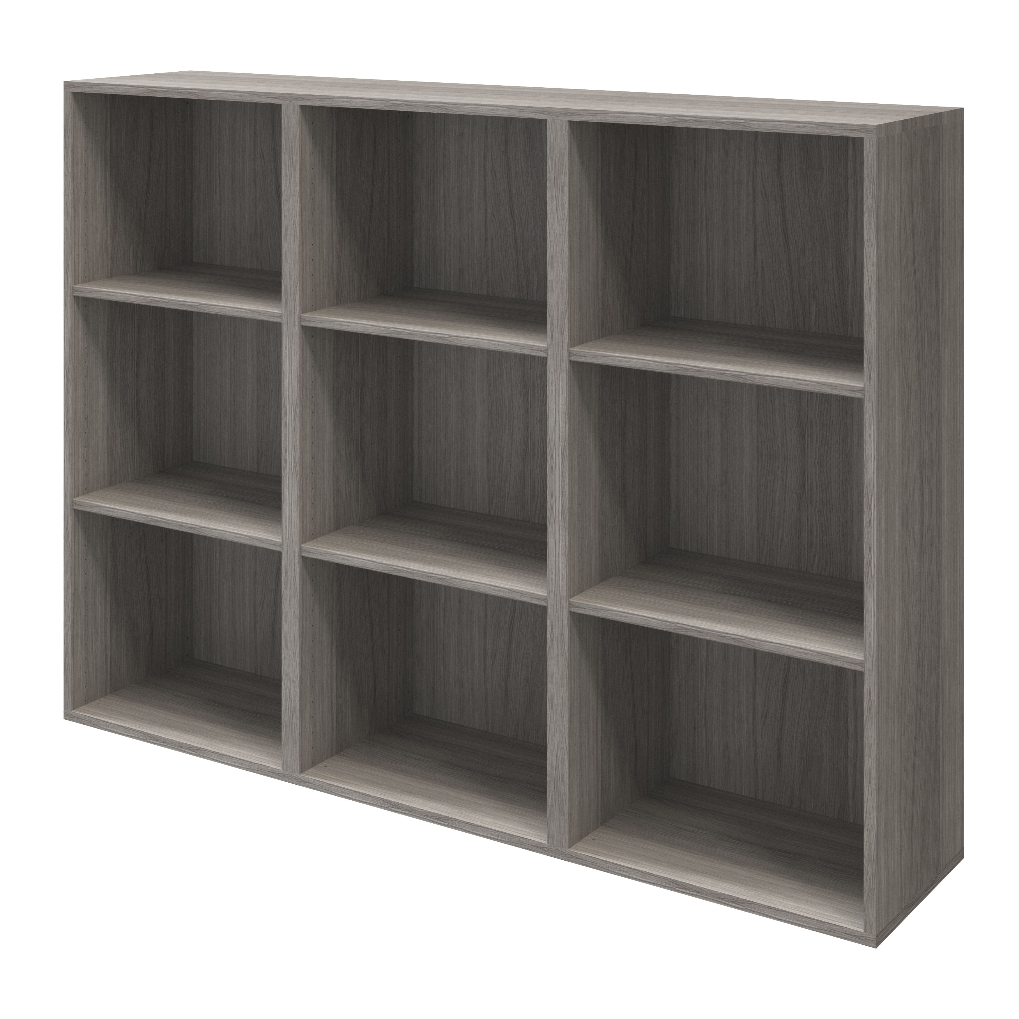 GoodHome Atomia Freestanding Grey oak effect Small Office & living storage (H)1125mm