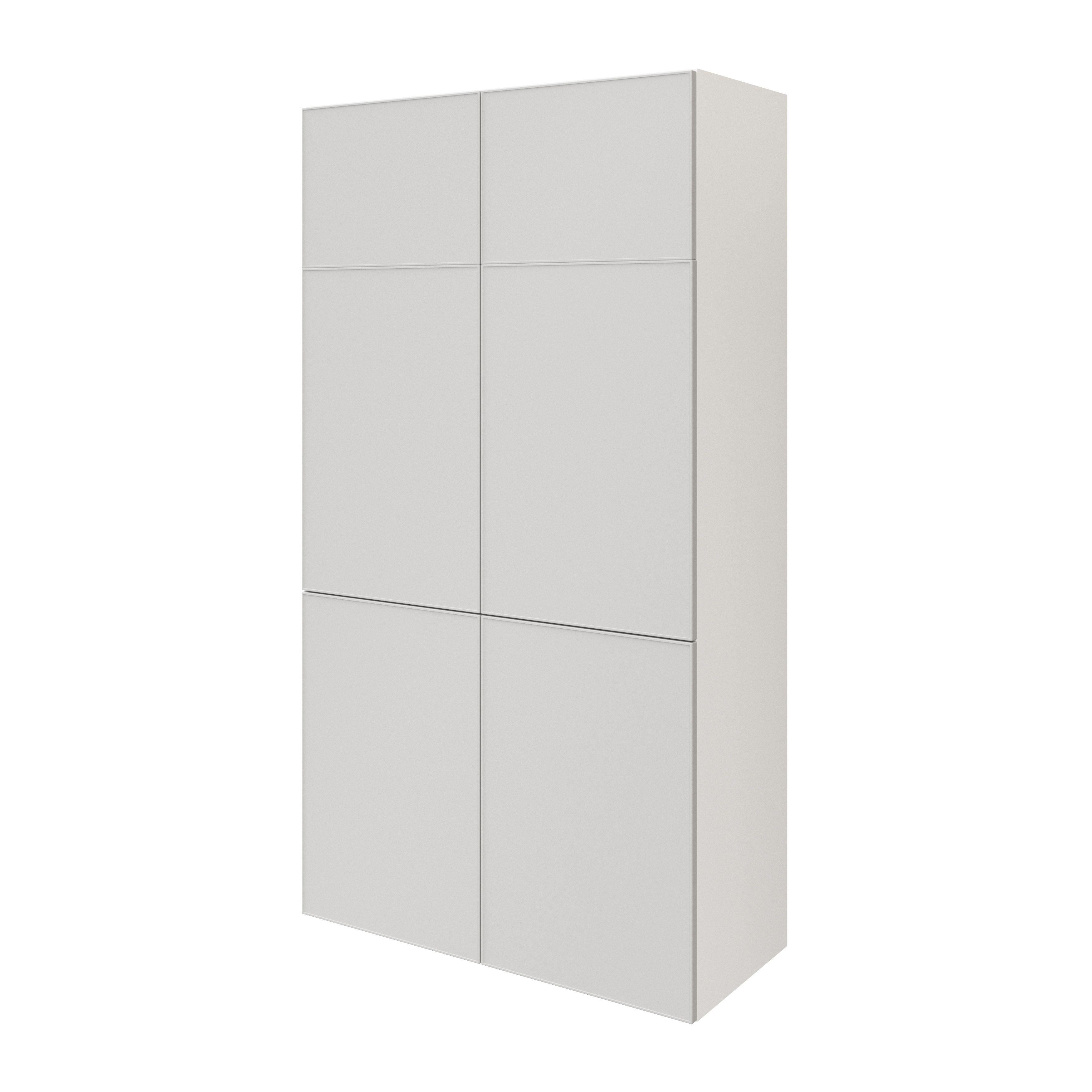 GoodHome Atomia Freestanding Matt Grey Small Office & living storage