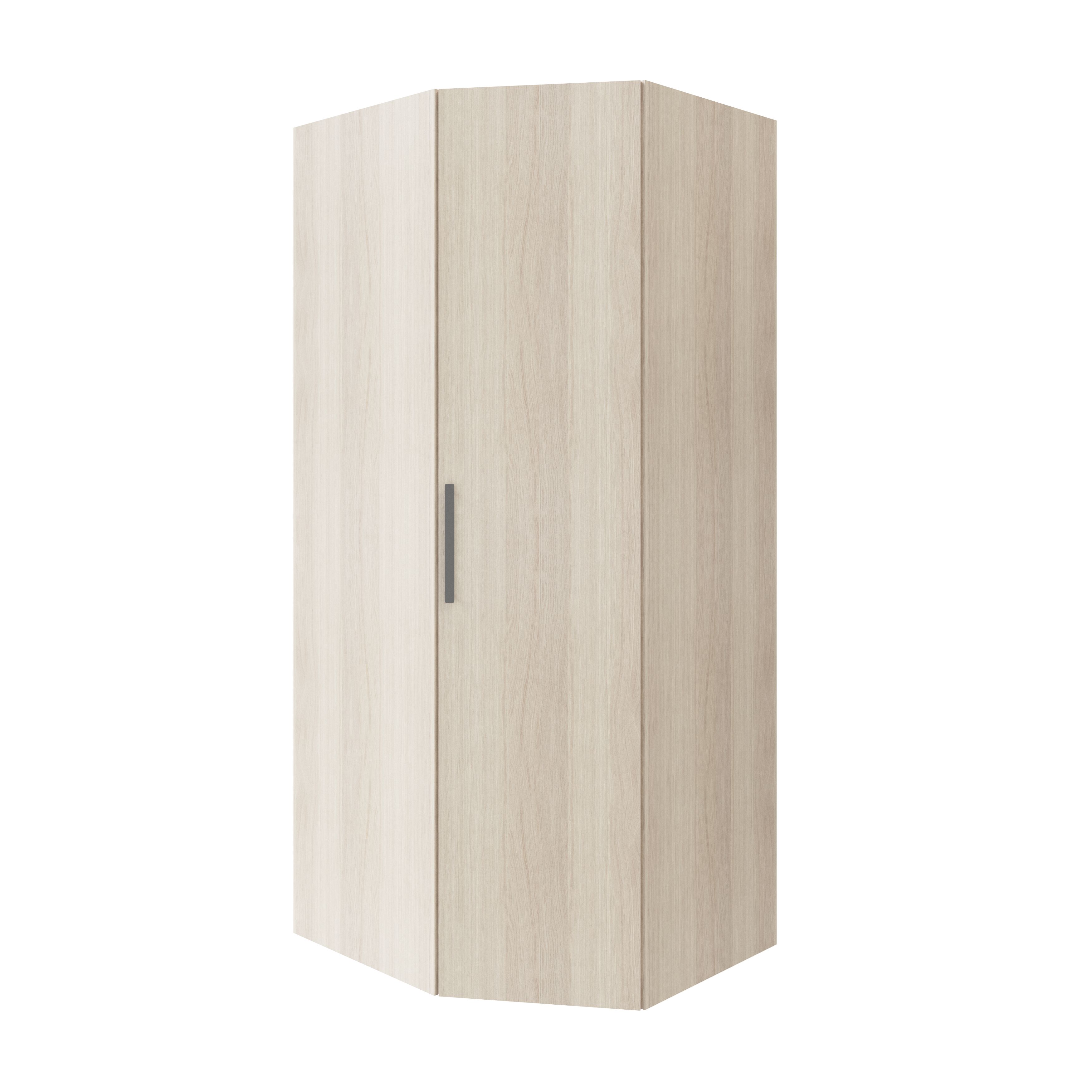 GoodHome Atomia Freestanding Matt oak effect Particle board Wardrobe (H)2250mm (W)1300mm (D)580mm