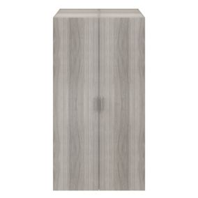 GoodHome Atomia Freestanding Modern Matt grey oak effect Particle board 2 door Medium Wardrobe (H)1875mm (W)1000mm (D)600mm