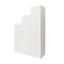 GoodHome Atomia Freestanding Modern Matt white Triple Wardrobe (H)2250mm (W)500mm (D)580mm