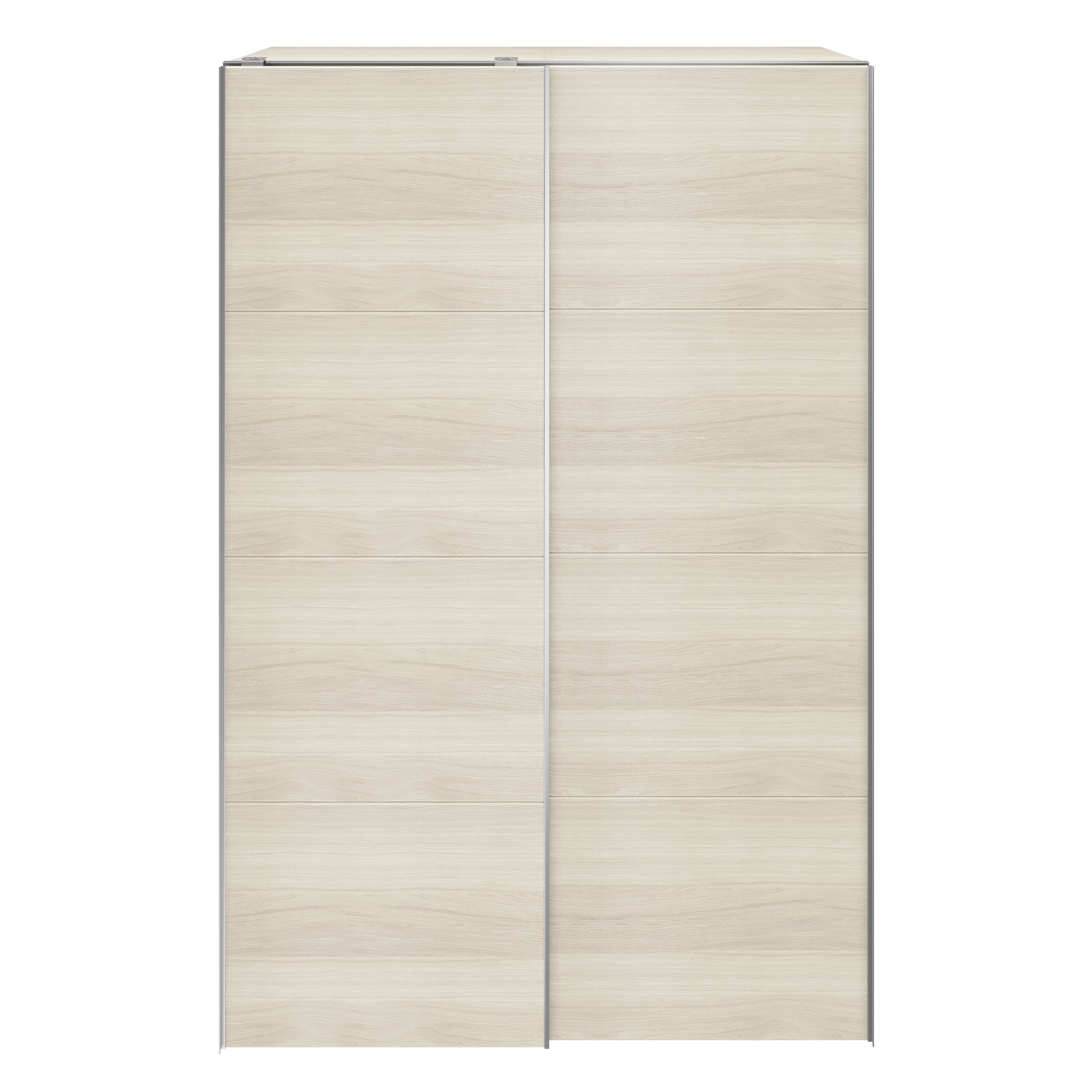 GoodHome Atomia Freestanding Modern Oak effect Particle board Large Double Wardrobe (H)2250mm (W)1500mm (D)655mm