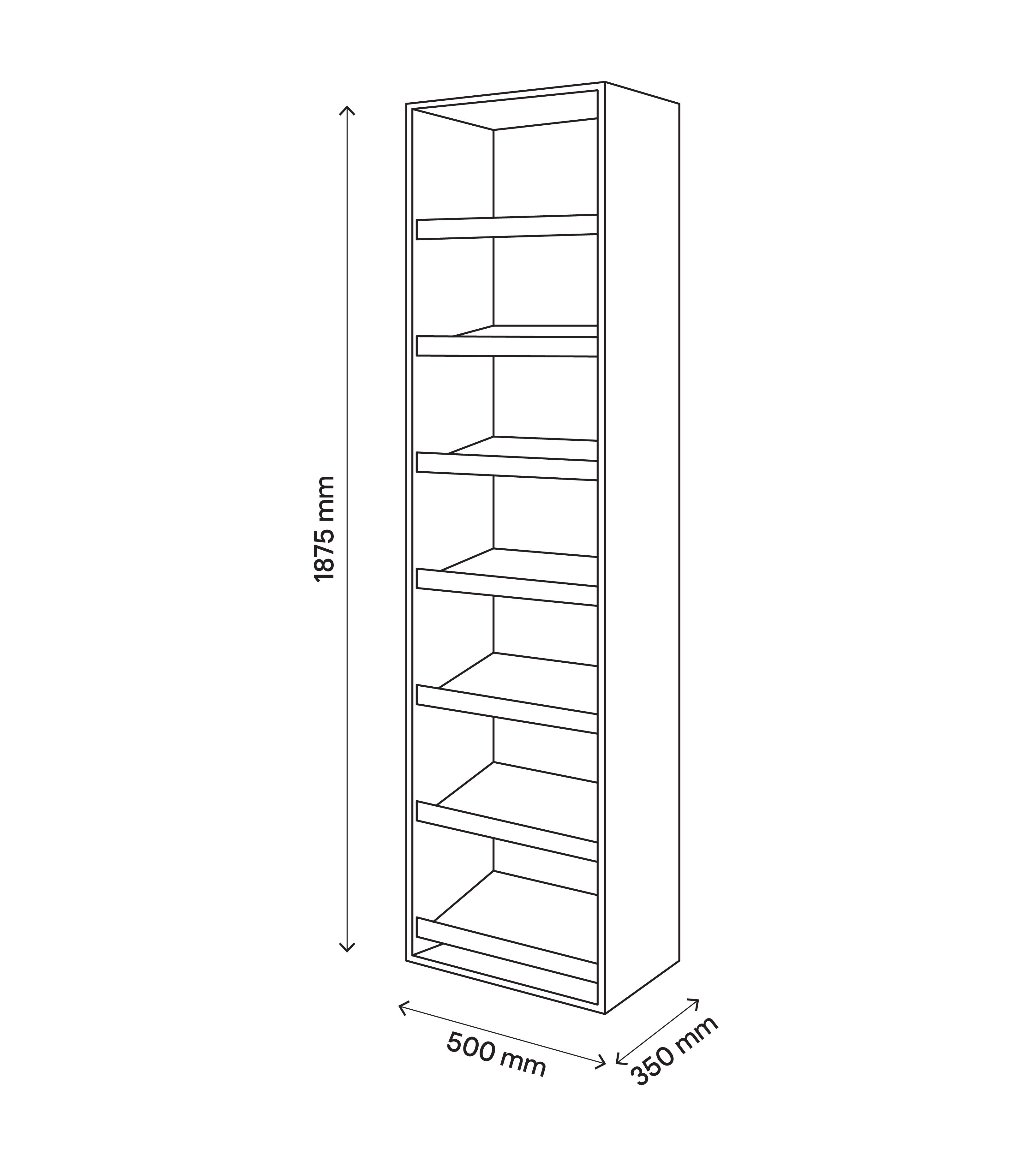 GoodHome Atomia Freestanding Oak effect Pull-out shoe rack (W)500mm