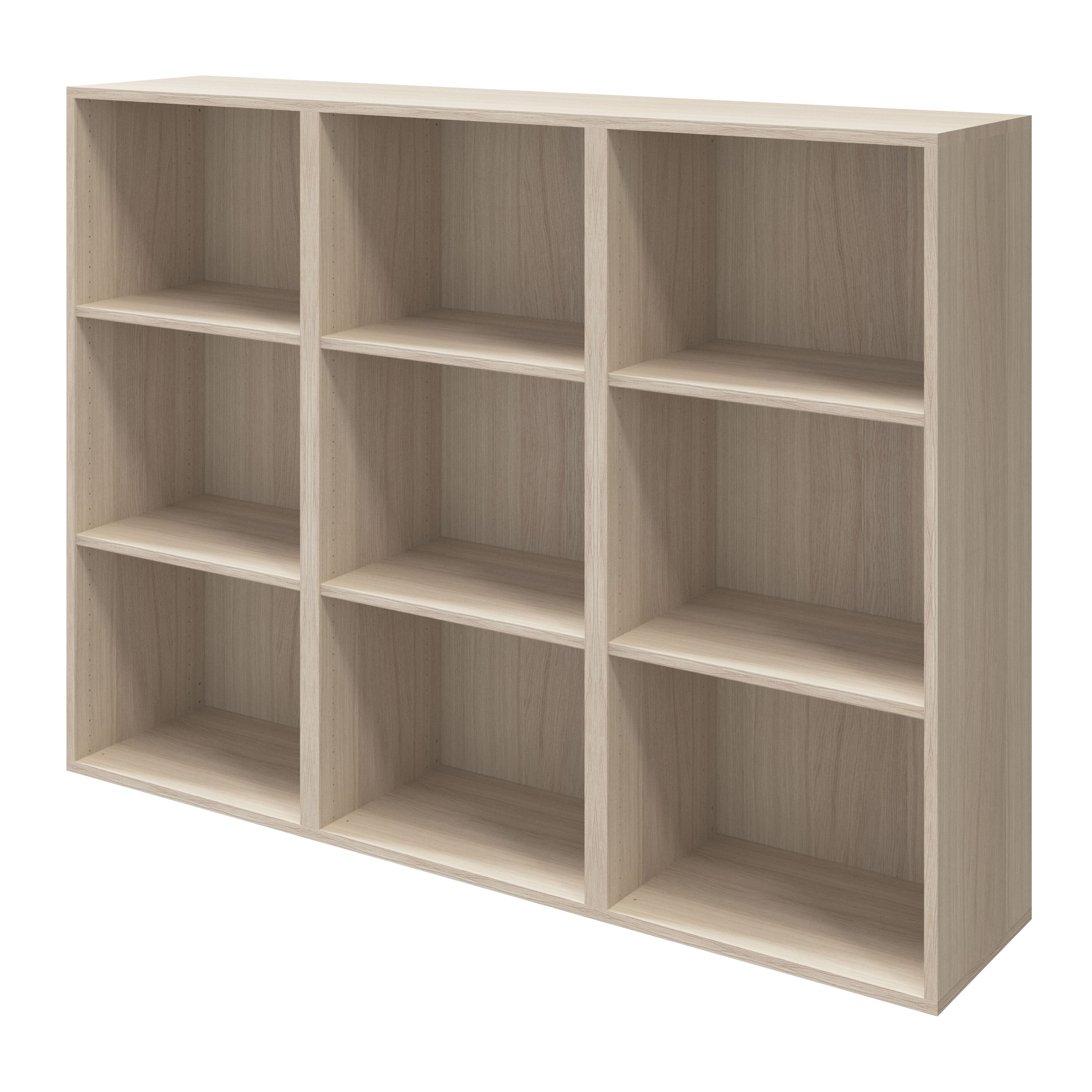GoodHome Atomia Freestanding Oak effect Small Office & living storage (H)1125mm