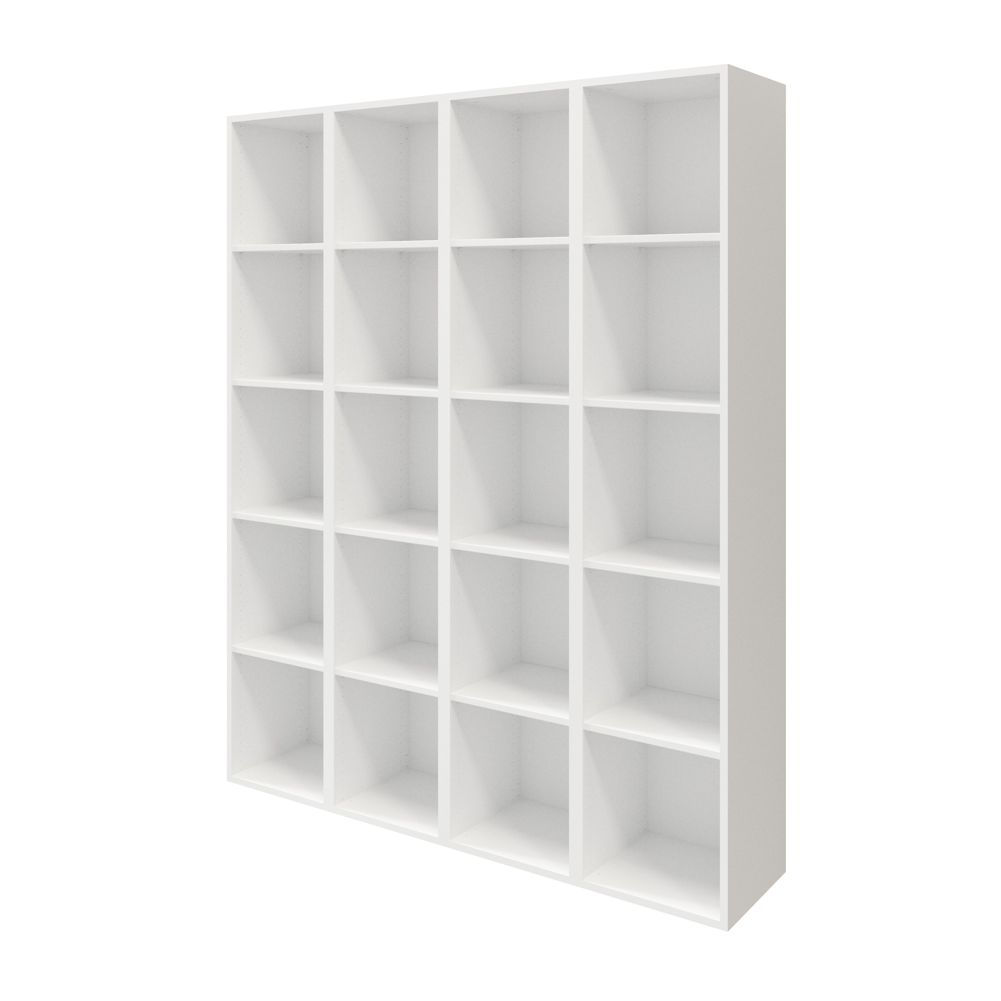 GoodHome Atomia Freestanding White Large Bookcases, shelving units & display cabinets (H)1875mm