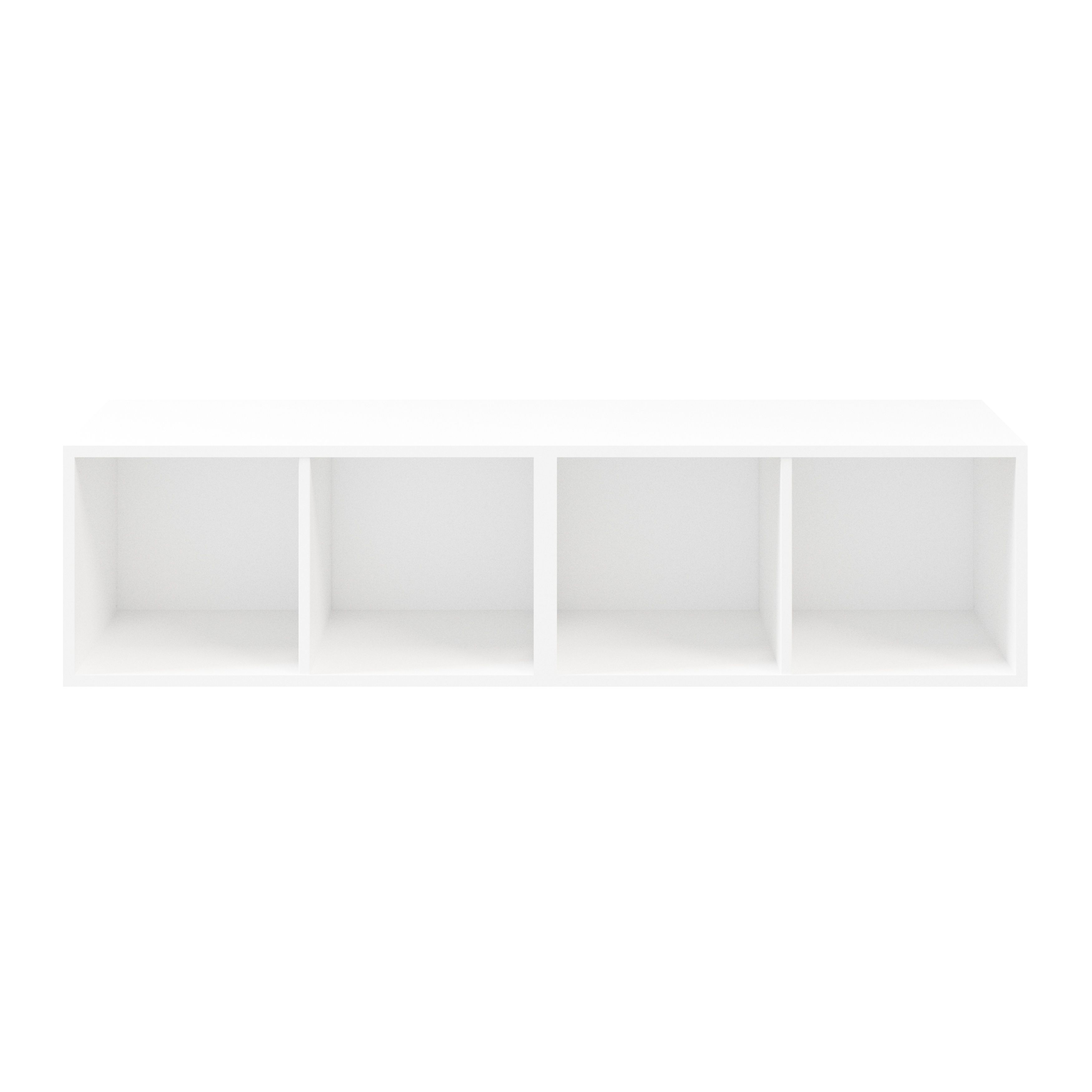GoodHome Atomia Freestanding White Medium Bookcases, shelving units & display cabinets (H)375mm