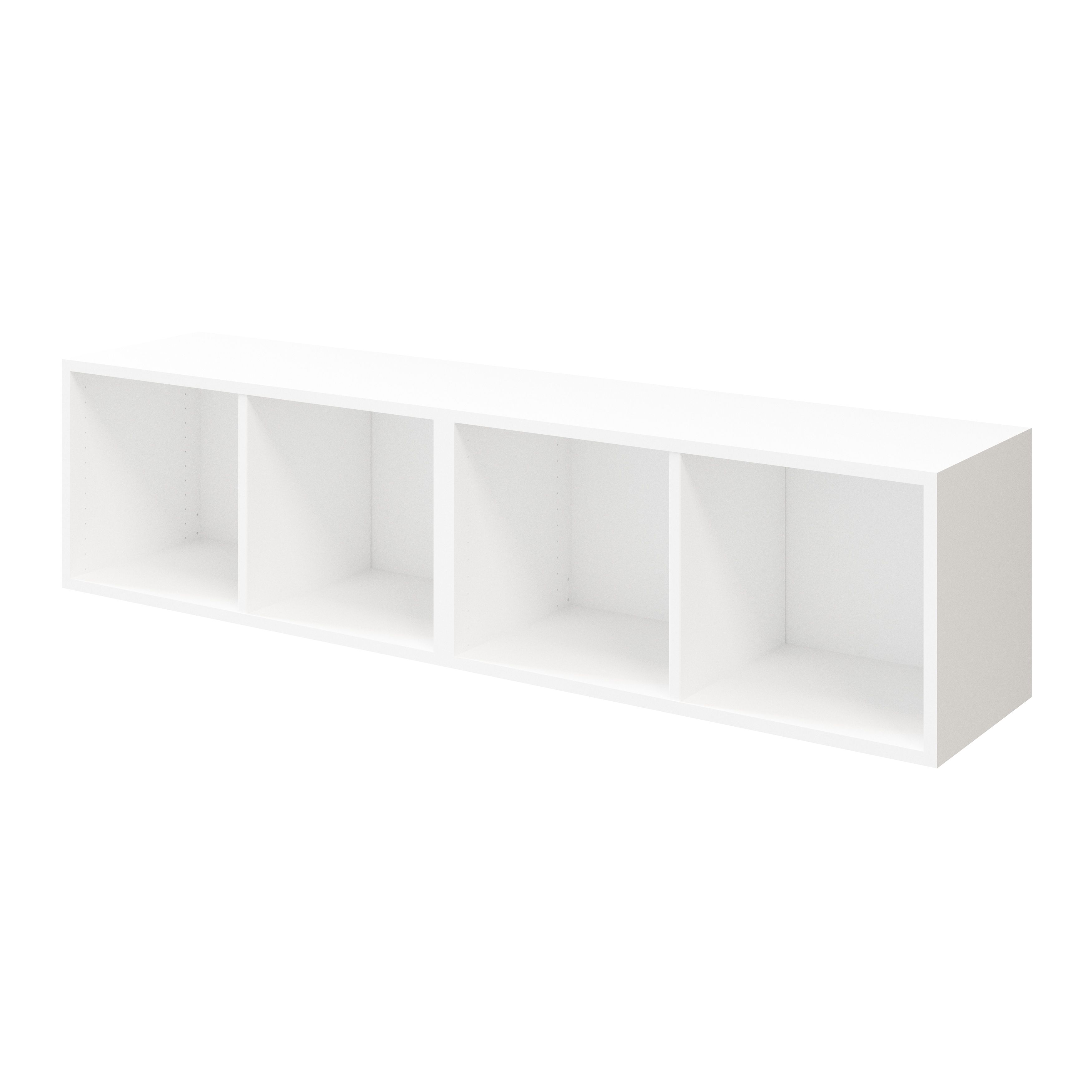 GoodHome Atomia Freestanding White Medium Bookcases, shelving units & display cabinets (H)375mm
