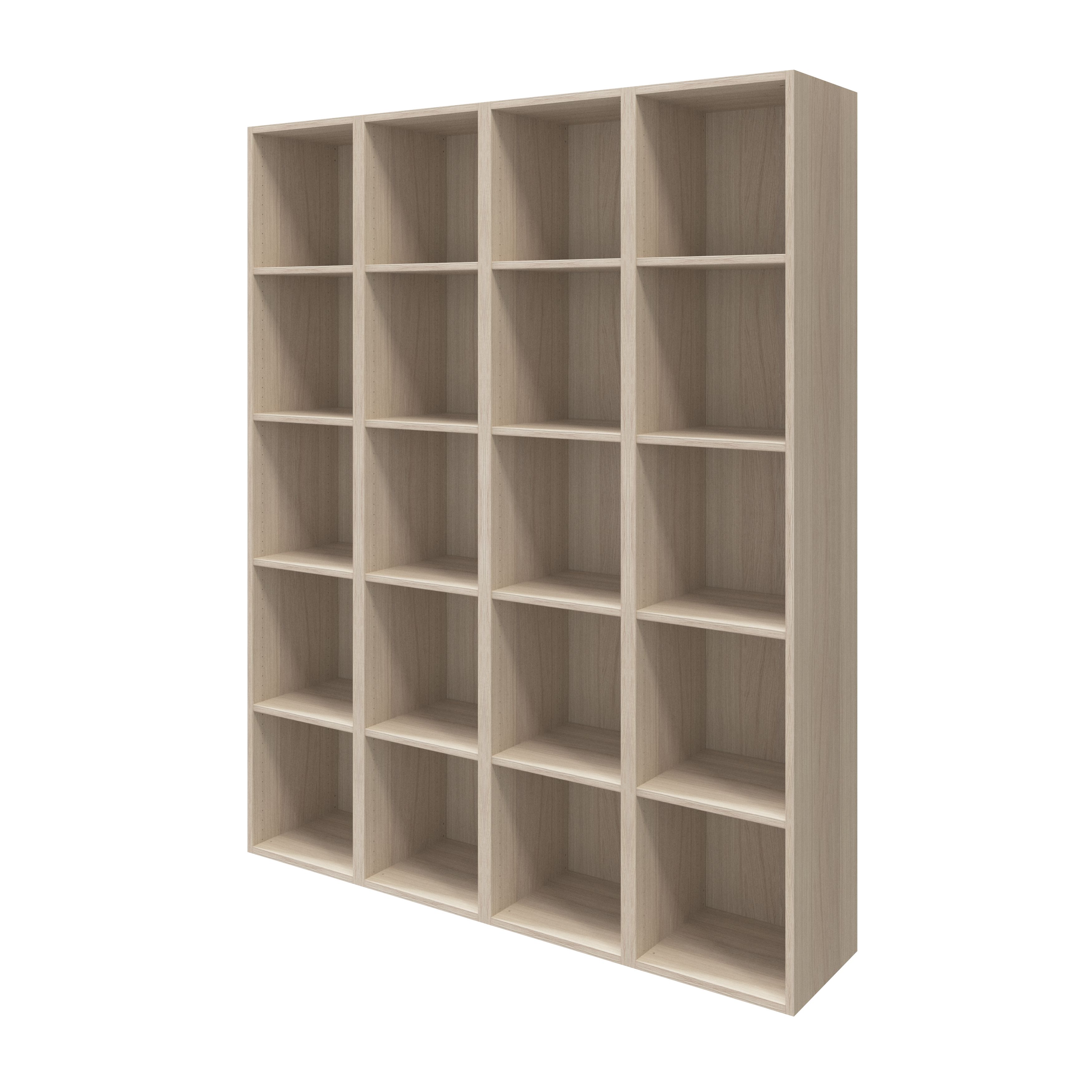 GoodHome Atomia Freestanding White Oak effect Large Bookcases, shelving units & display cabinets (H)1875mm