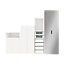 GoodHome Atomia Freestanding White Wardrobe, clothing & shoes organiser (H)2250mm (W)2750mm (D)580mm
