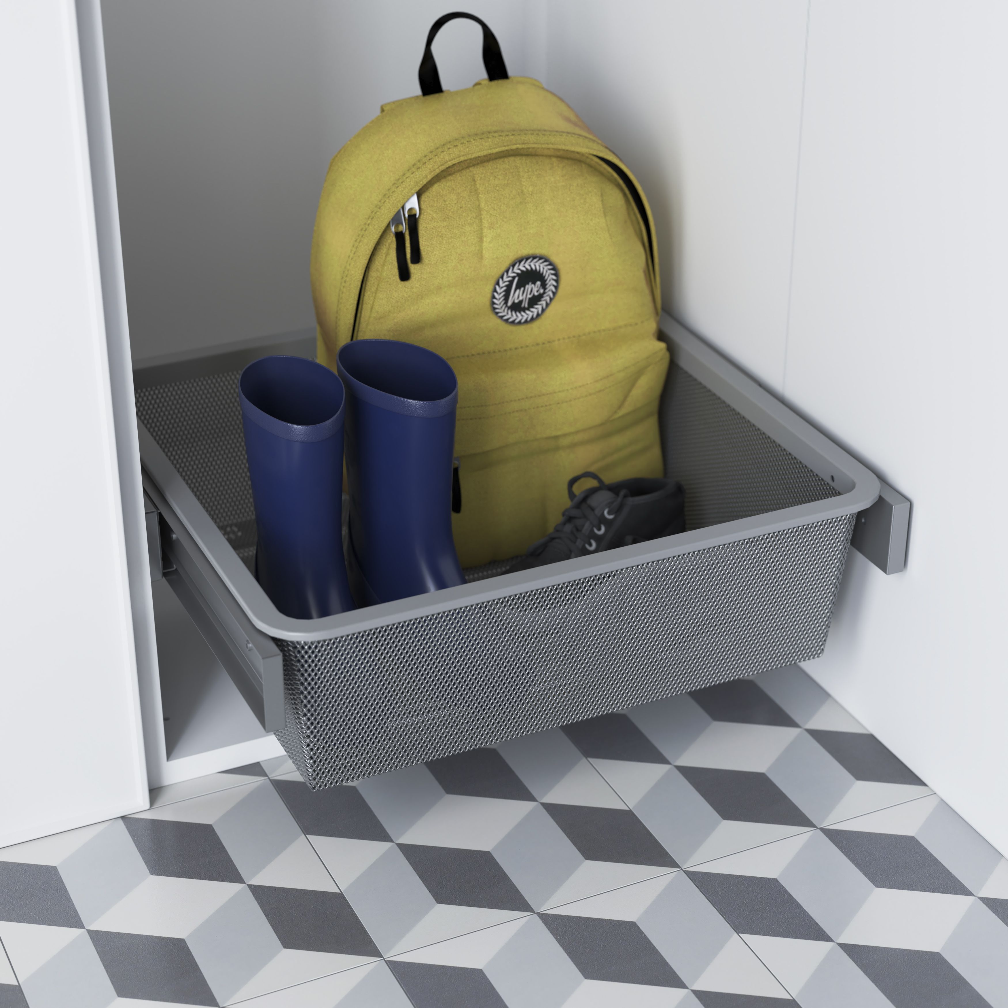 GoodHome Atomia Full extension Pull-out basket (W)400mm (D)400mm