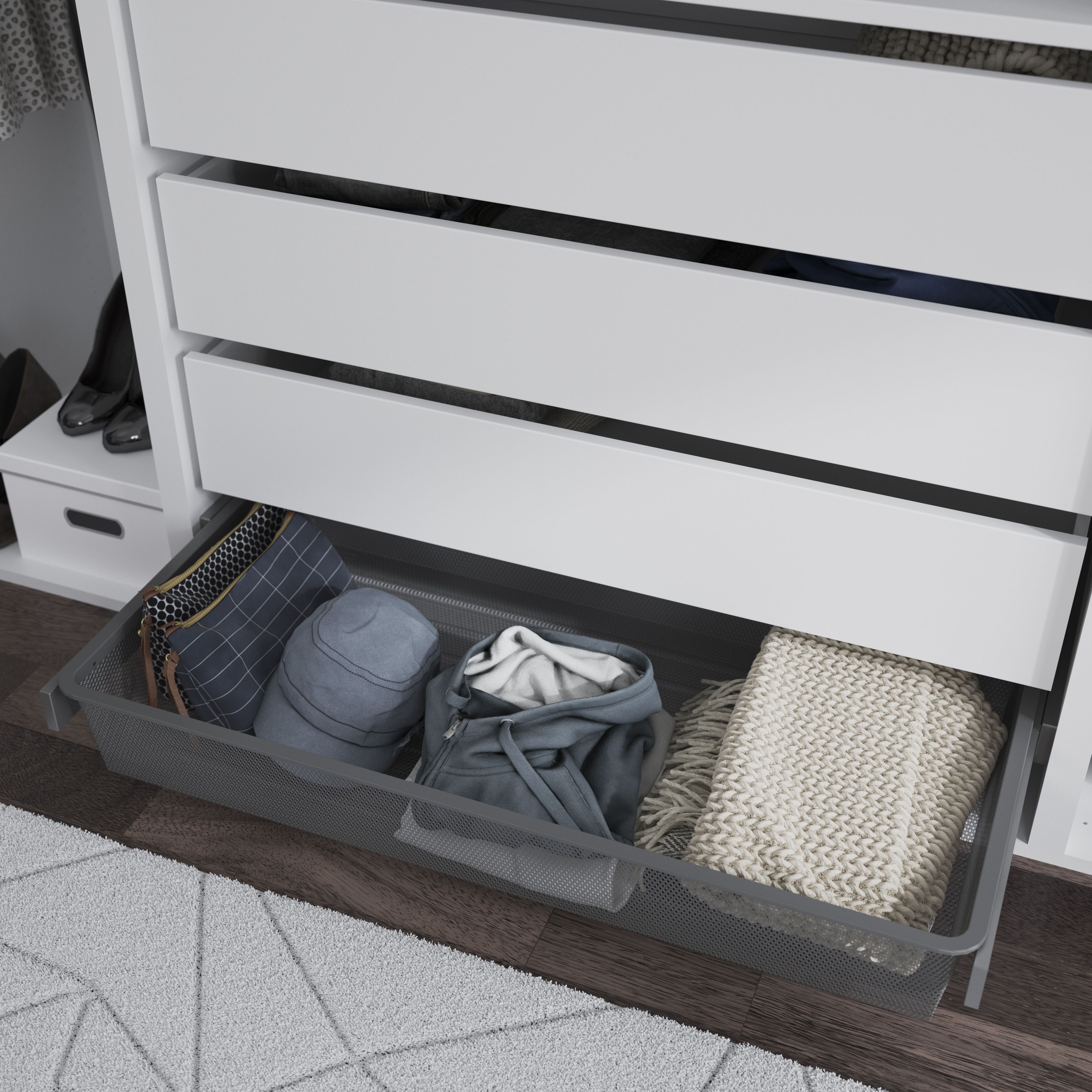 GoodHome Atomia Full extension Pull-out basket (W)964mm (D)510mm