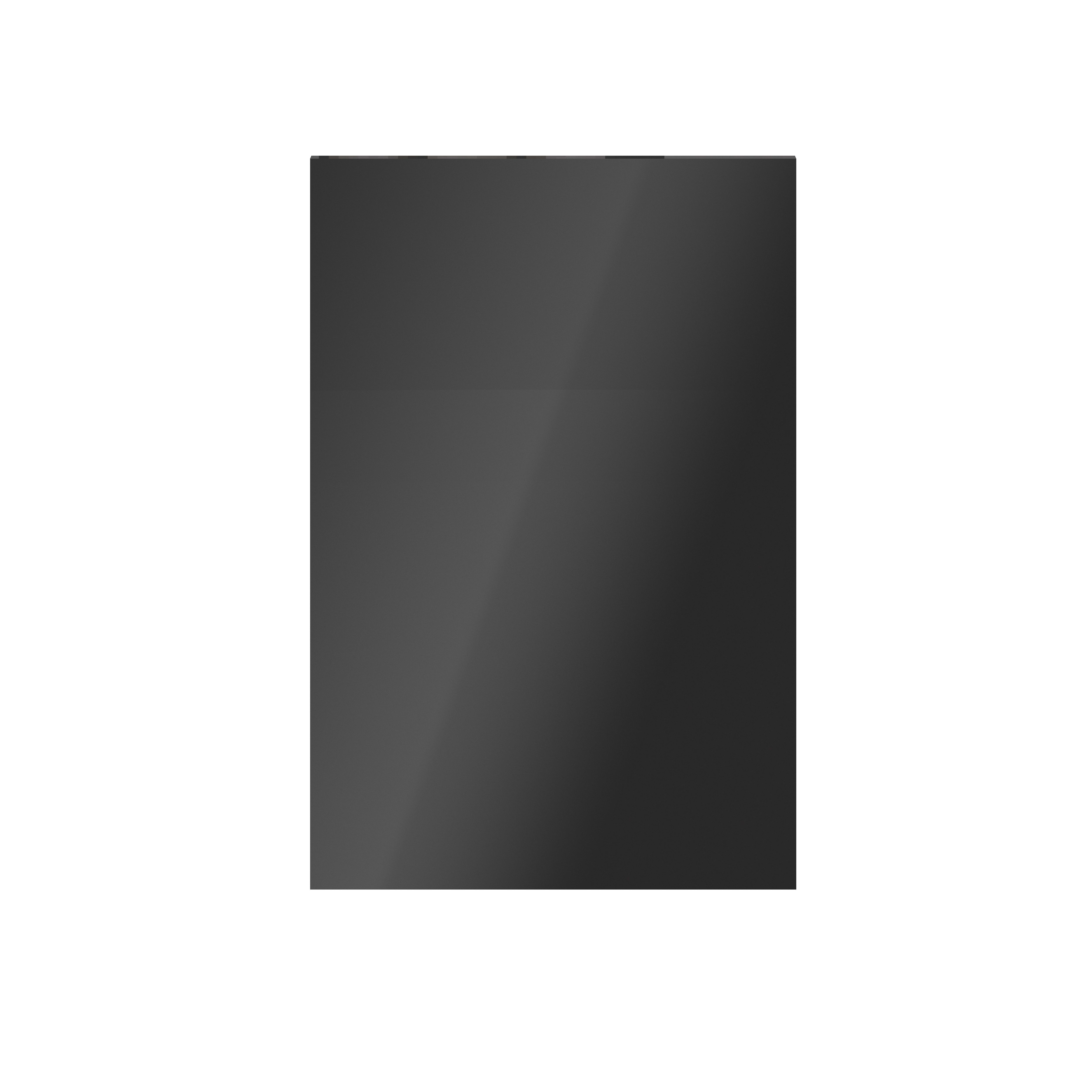 GoodHome Atomia Gloss Anthracite Non-mirrored Modular furniture door, (H) 747mm (W) 497mm