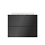 GoodHome Atomia Gloss anthracite Slab External Drawer (H)184.5mm (W)497mm (D)300mm, Set of 2