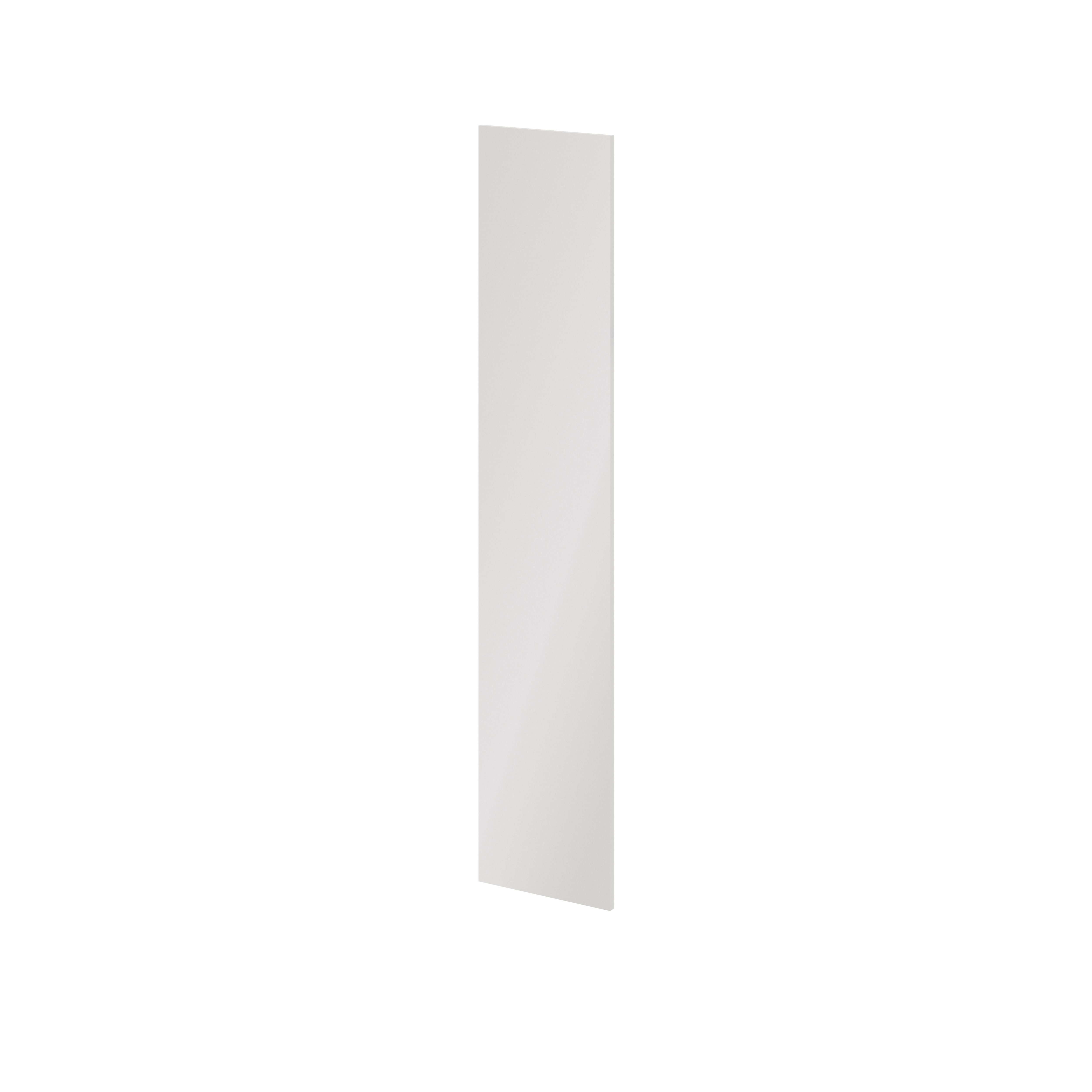 GoodHome Atomia Gloss White Non-mirrored Modular furniture door, (H) 1872mm (W) 372mm