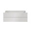 GoodHome Atomia Gloss white Slab External Drawer (H)184.5mm (W)997mm (D)500mm, Set of 2