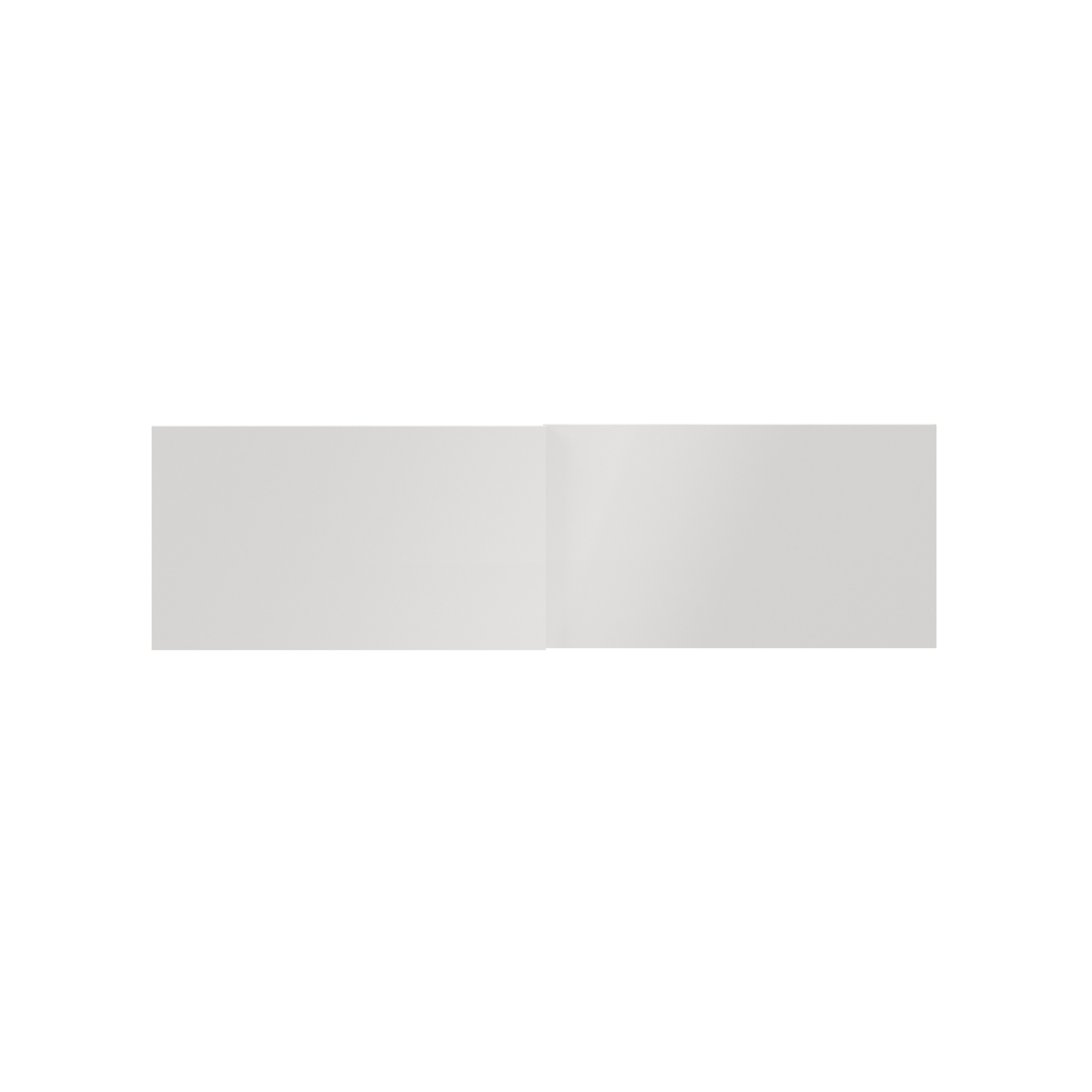 GoodHome Atomia Gloss White Sliding wardrobe door (H) 560mm x (W) 987mm, Pack of 4