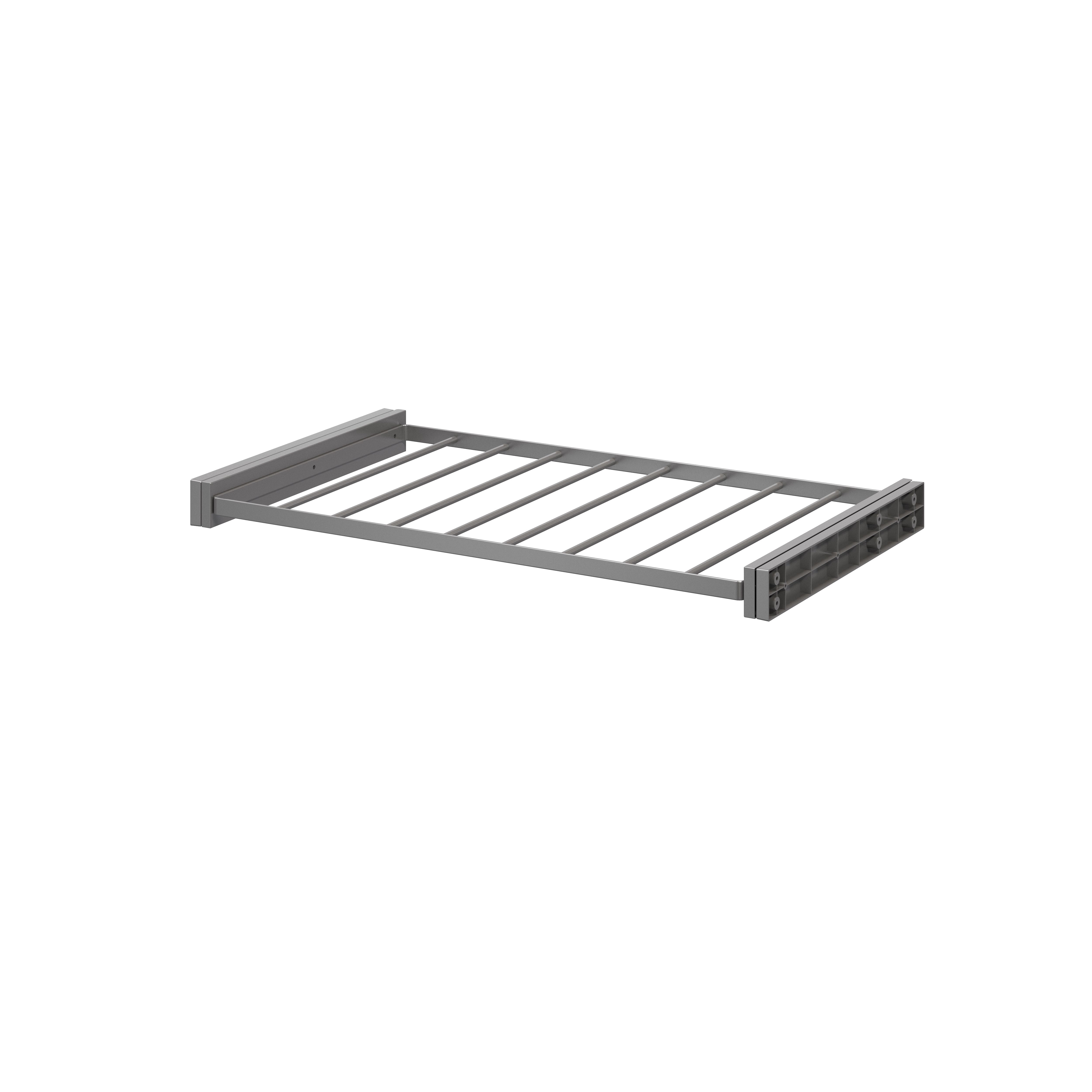 GoodHome Atomia Grey metallic effect Pull-out Trouser Storage rack (W)714mm (D)400mm
