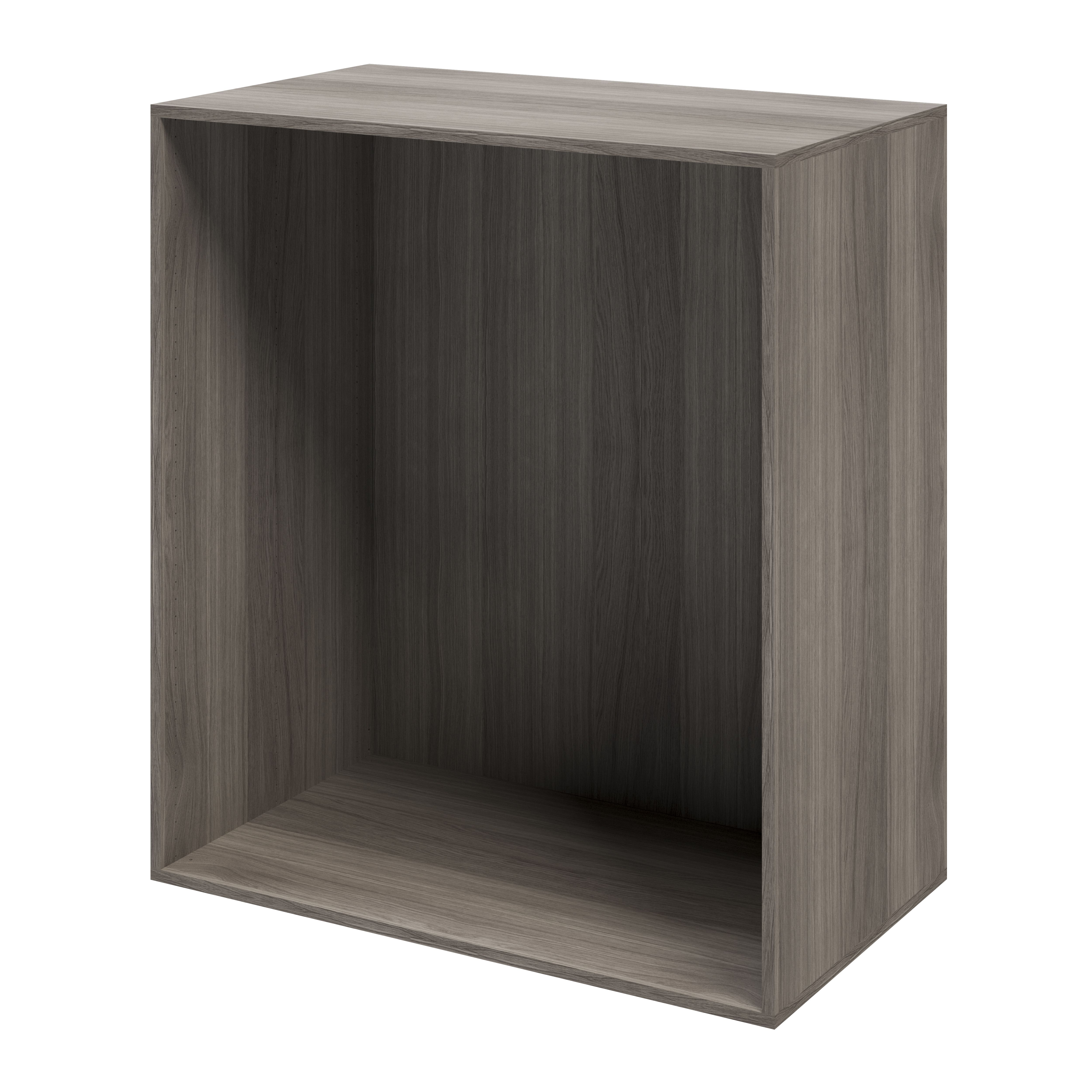 GoodHome Atomia Grey oak effect Modular furniture cabinet, (H)1125mm (W)1000mm (D)580mm