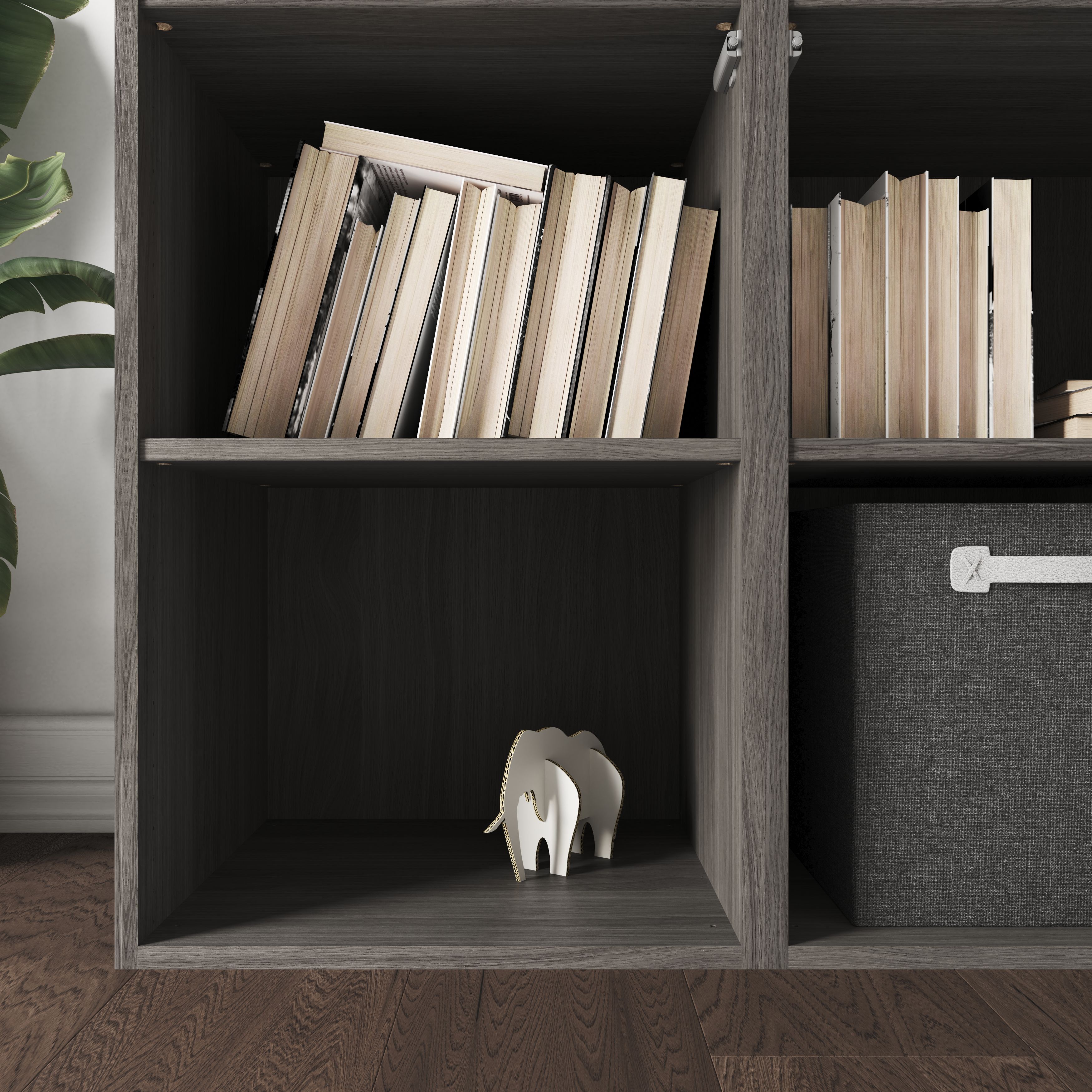 GoodHome Atomia Grey oak effect Modular furniture cabinet, (H)2250mm (W)500mm (D)450mm