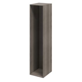 GoodHome Atomia Grey oak effect Modular furniture cabinet, (H)2250mm (W)500mm (D)580mm