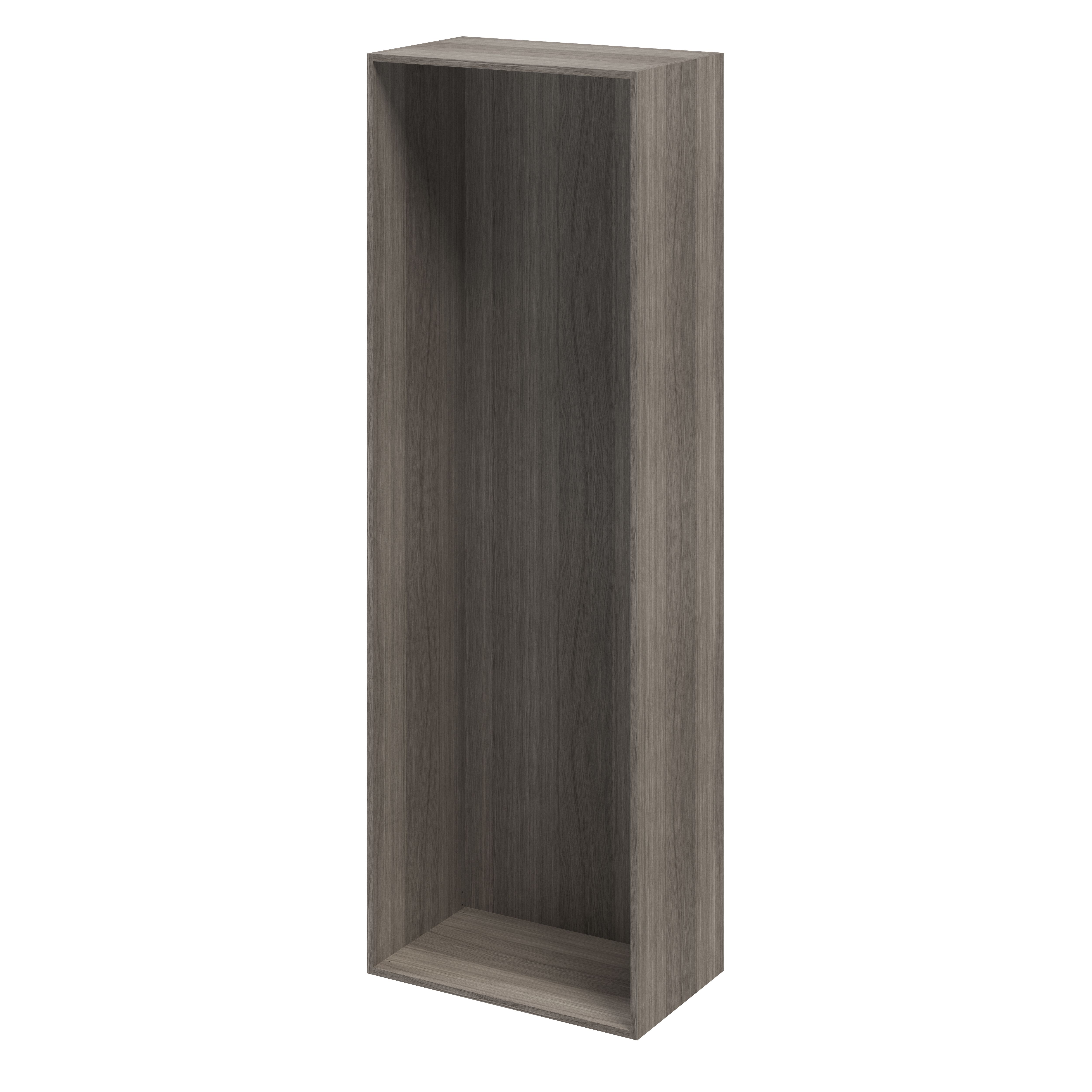 GoodHome Atomia Grey oak effect Modular furniture cabinet, (H)2250mm (W)750mm (D)450mm