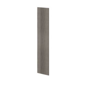 GoodHome Atomia Grey oak effect Modular furniture door, (H) 1872mm (W) 372mm