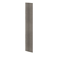 GoodHome Atomia Grey oak effect Modular furniture door, (H) 2247mm (W) 372mm