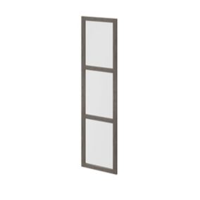 GoodHome Atomia Grey oak effect Opaque Non-mirrored Modular furniture door, (H) 1872mm (W) 497mm
