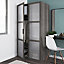 GoodHome Atomia Grey oak effect Opaque Non-mirrored Modular furniture door, (H) 2247mm (W) 497mm