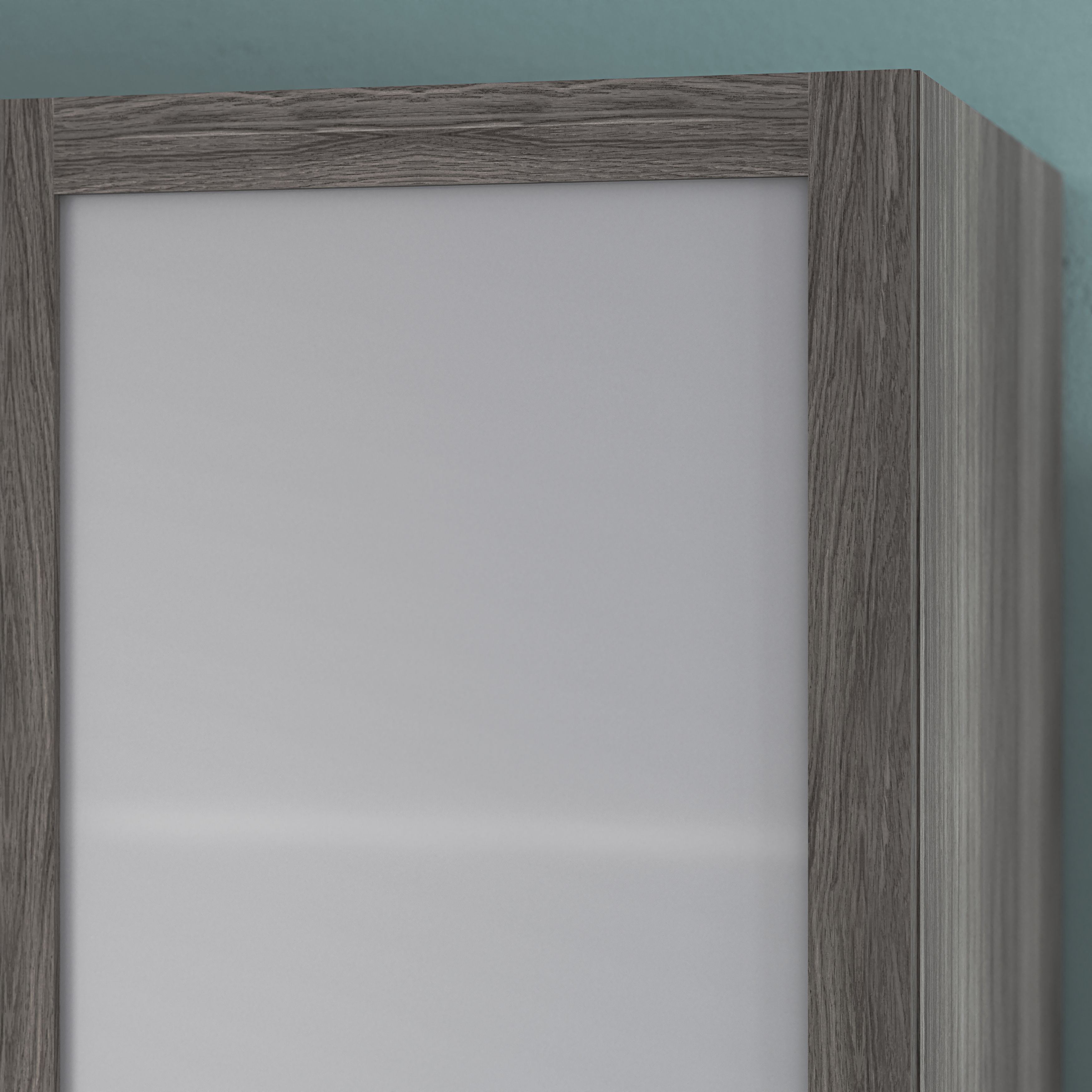 GoodHome Atomia Grey oak effect Opaque Non-mirrored Modular furniture door, (H) 2247mm (W) 497mm