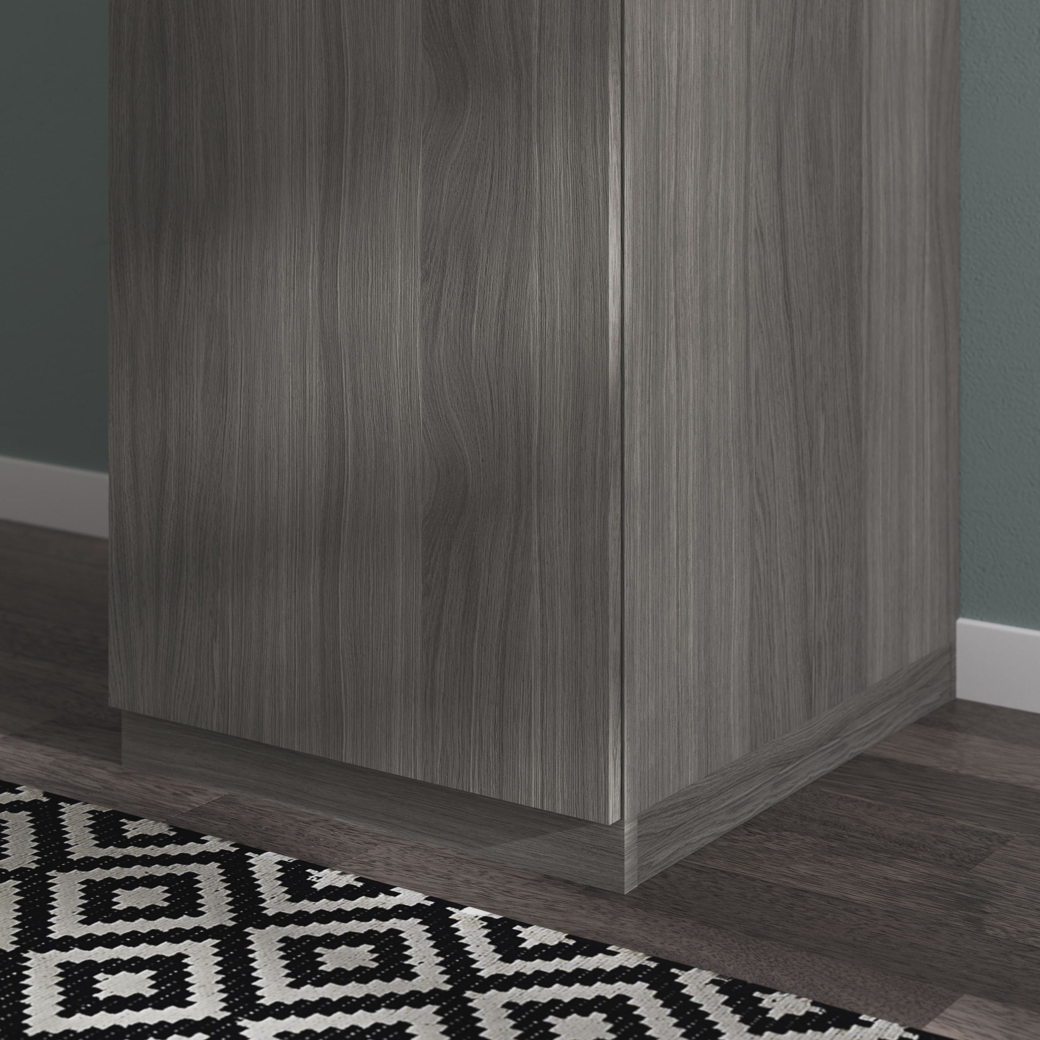 GoodHome Atomia Grey oak effect Plinth (L)578mm