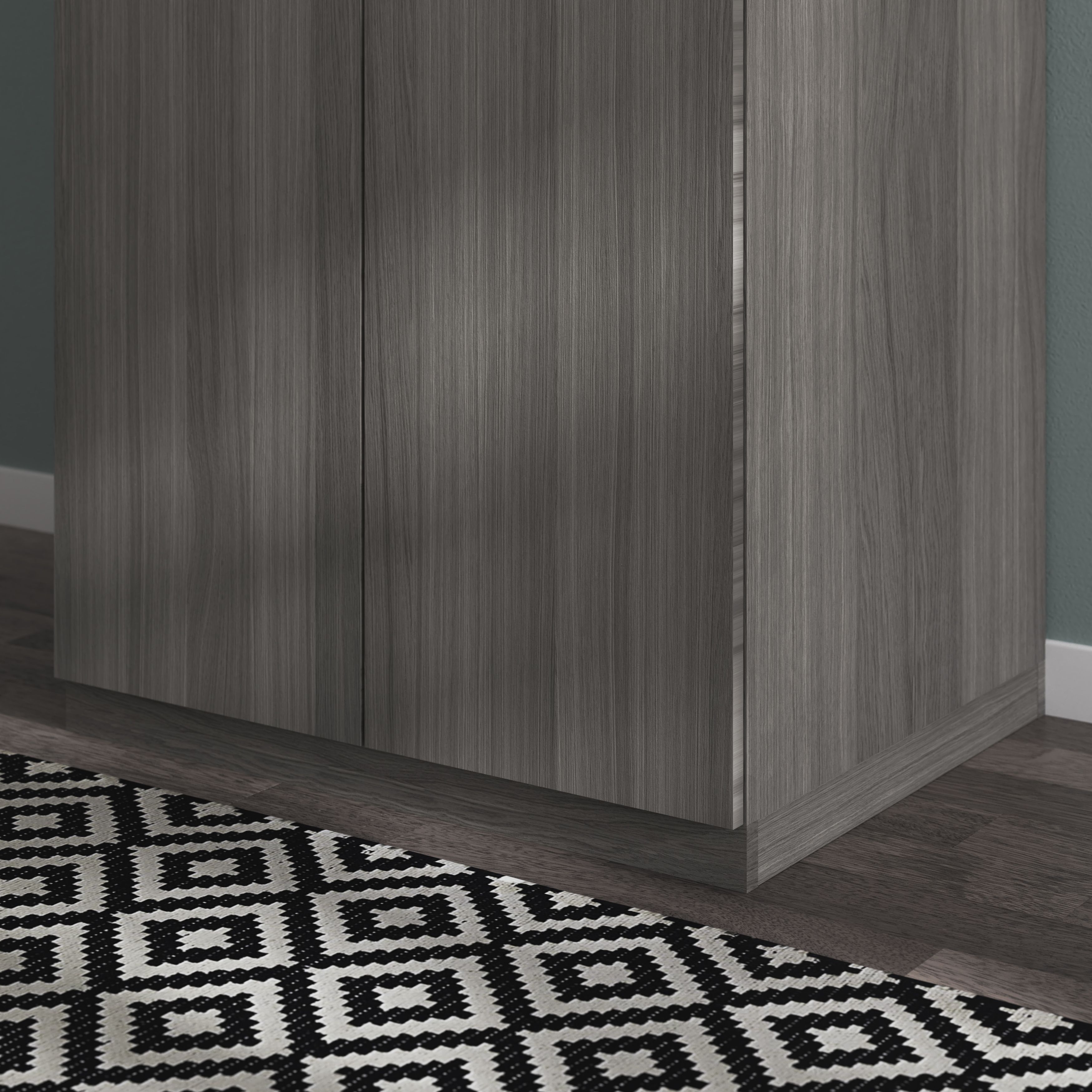 GoodHome Atomia Grey oak effect Plinth (L)750mm